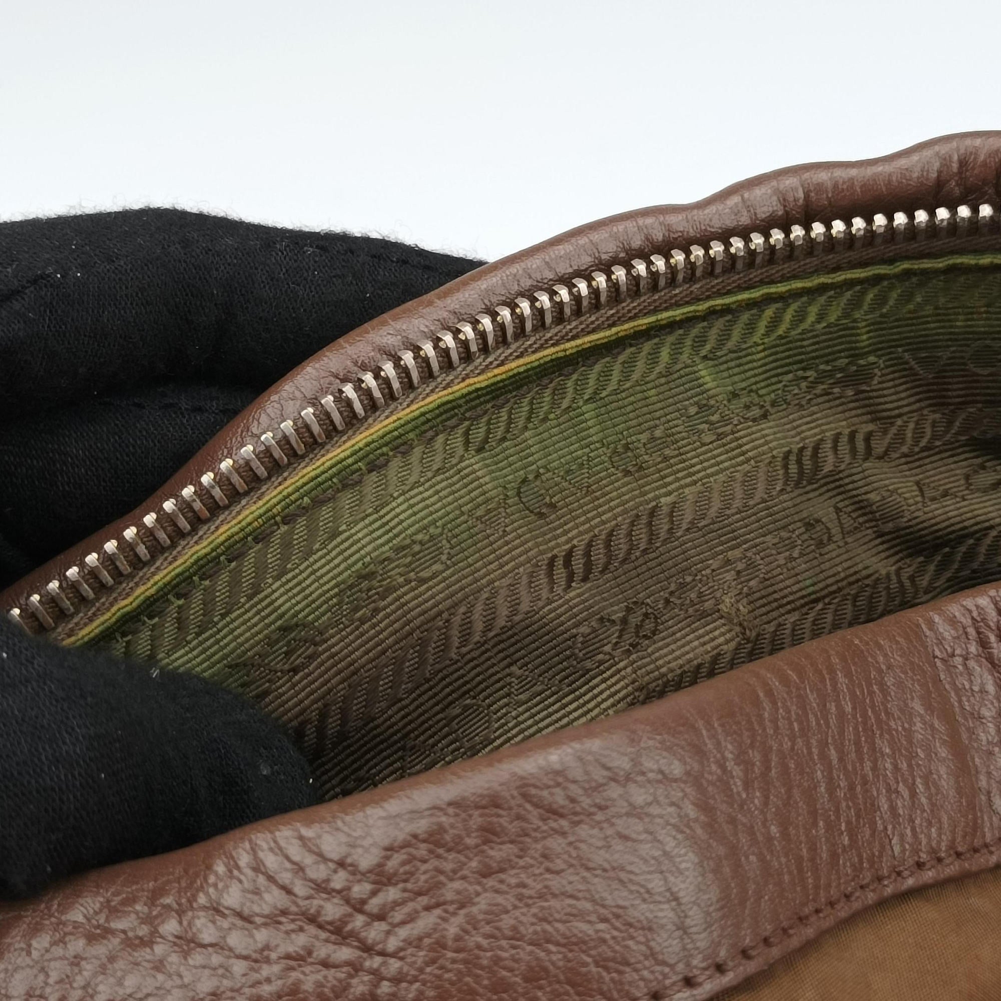 Tessuto Nappa Gaufre Satchel Rovere Brown nylon×Leather 158テスート ナッパ ゴーフル サッチェル ローヴェレ ブラウン ナイロン×レザー 158