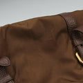 Tessuto Nappa Gaufre Satchel Rovere Brown nylon×Leather 158テスート ナッパ ゴーフル サッチェル ローヴェレ ブラウン ナイロン×レザー 158