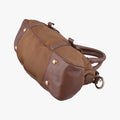 Tessuto Nappa Gaufre Satchel Rovere Brown nylon×Leather 158テスート ナッパ ゴーフル サッチェル ローヴェレ ブラウン ナイロン×レザー 158
