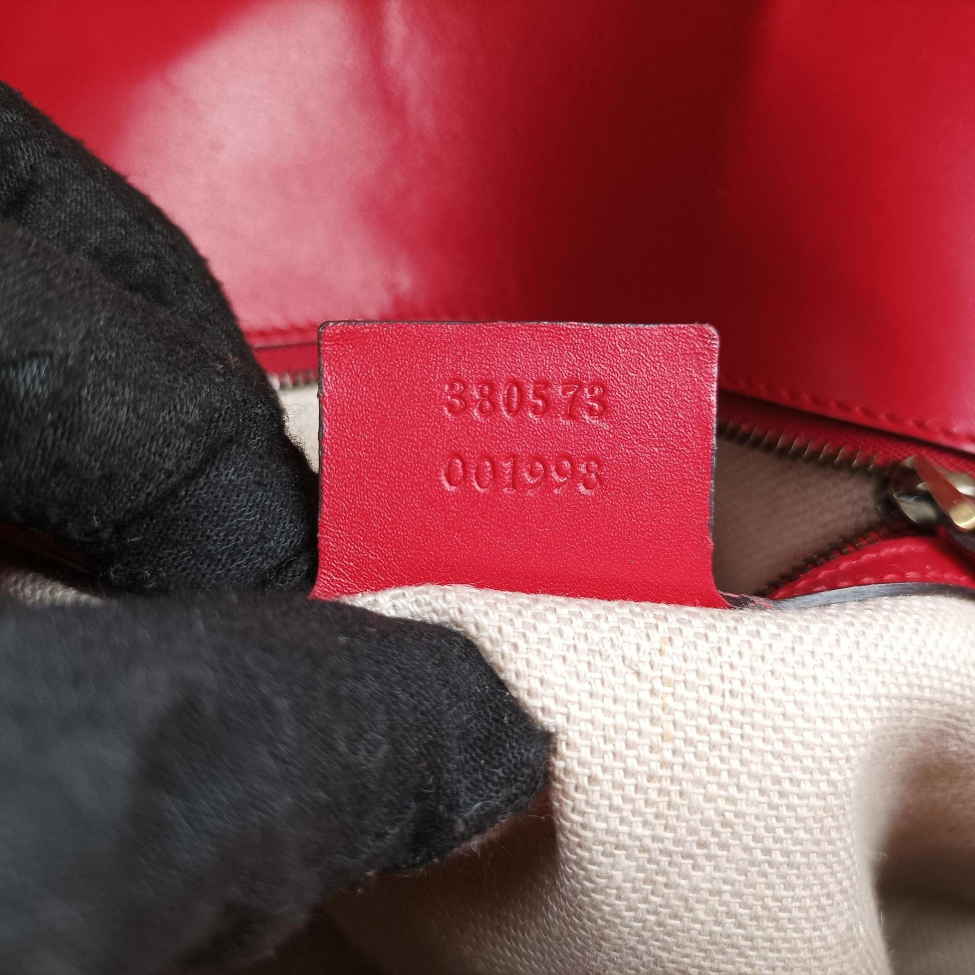 Lady Web Red Leather 380573 F019249021レディ ウェブ レッド レザー 380573 F019249021
