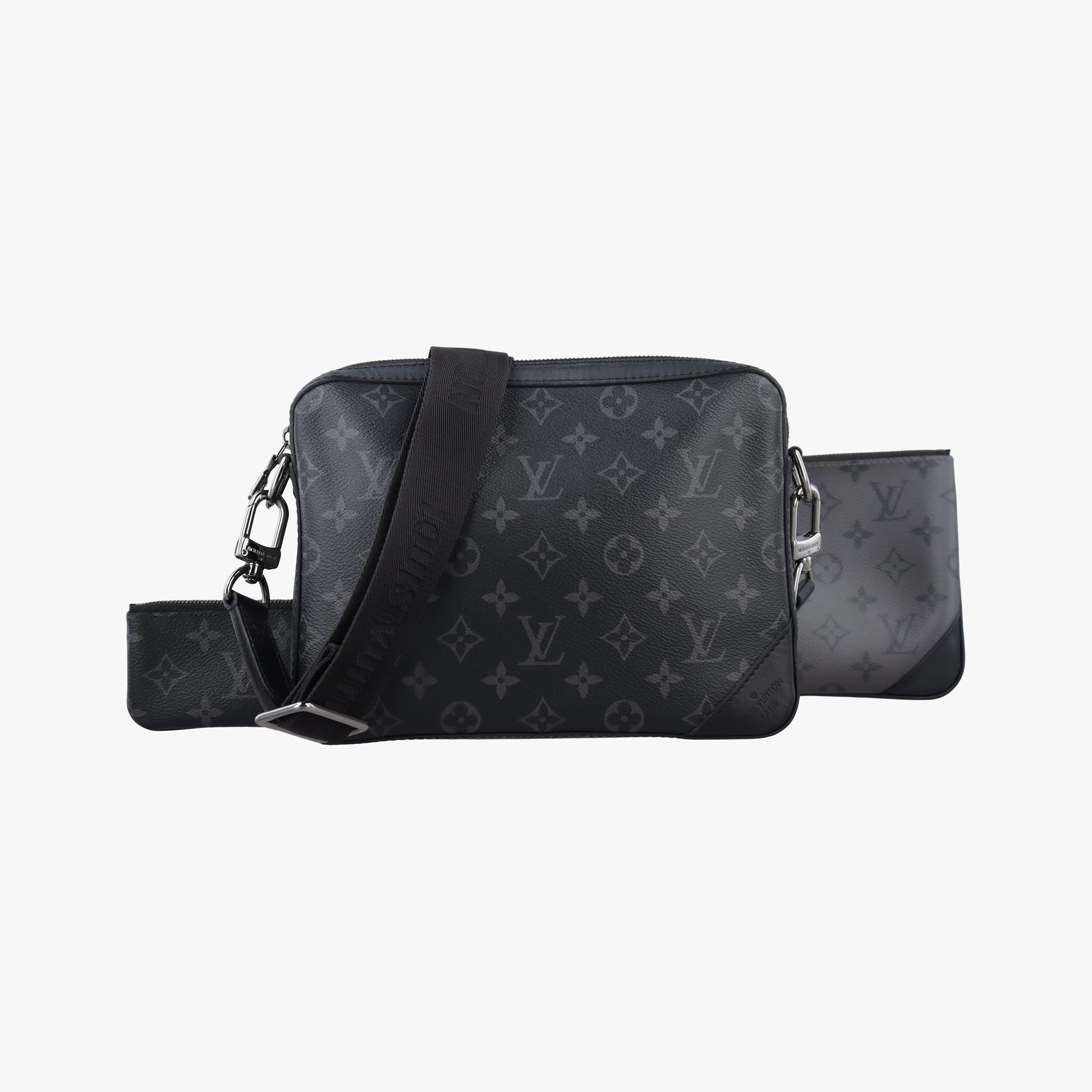 Trio Messenger black Monogram Eclipse Reverse M69443 IC Chipトリオ メッセンジャー ブラック モノグラム エクリプス リバース M69443 ICチップ