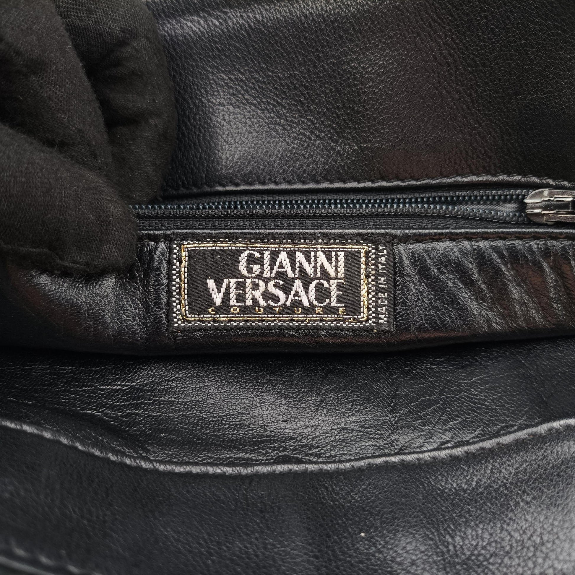 Vintage Medusa Medallion Black Leather ィンテージ メデューサ メダリオン ブラック レザー 