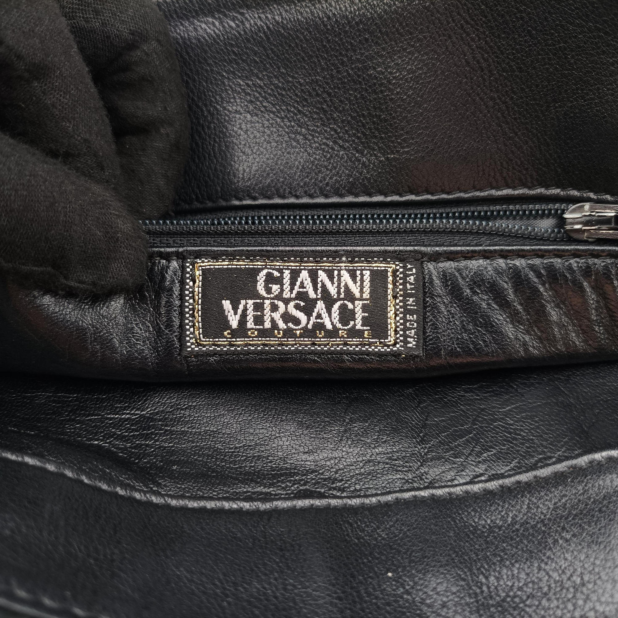 Vintage Medusa Medallion Black Leather ィンテージ メデューサ メダリオン ブラック レザー 