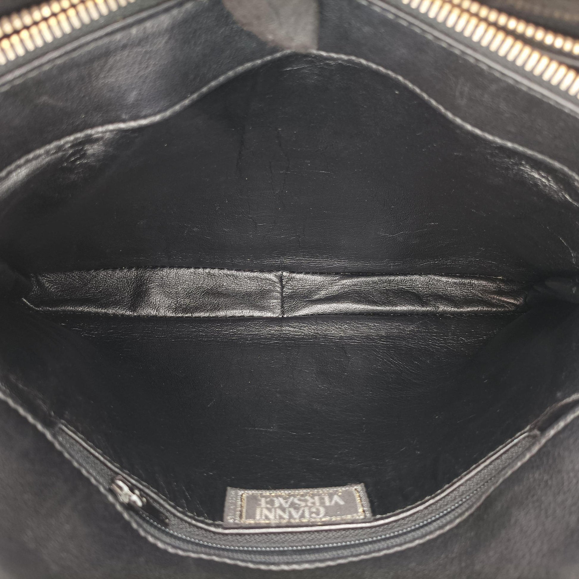 Vintage Medusa Medallion Black Leather ィンテージ メデューサ メダリオン ブラック レザー 
