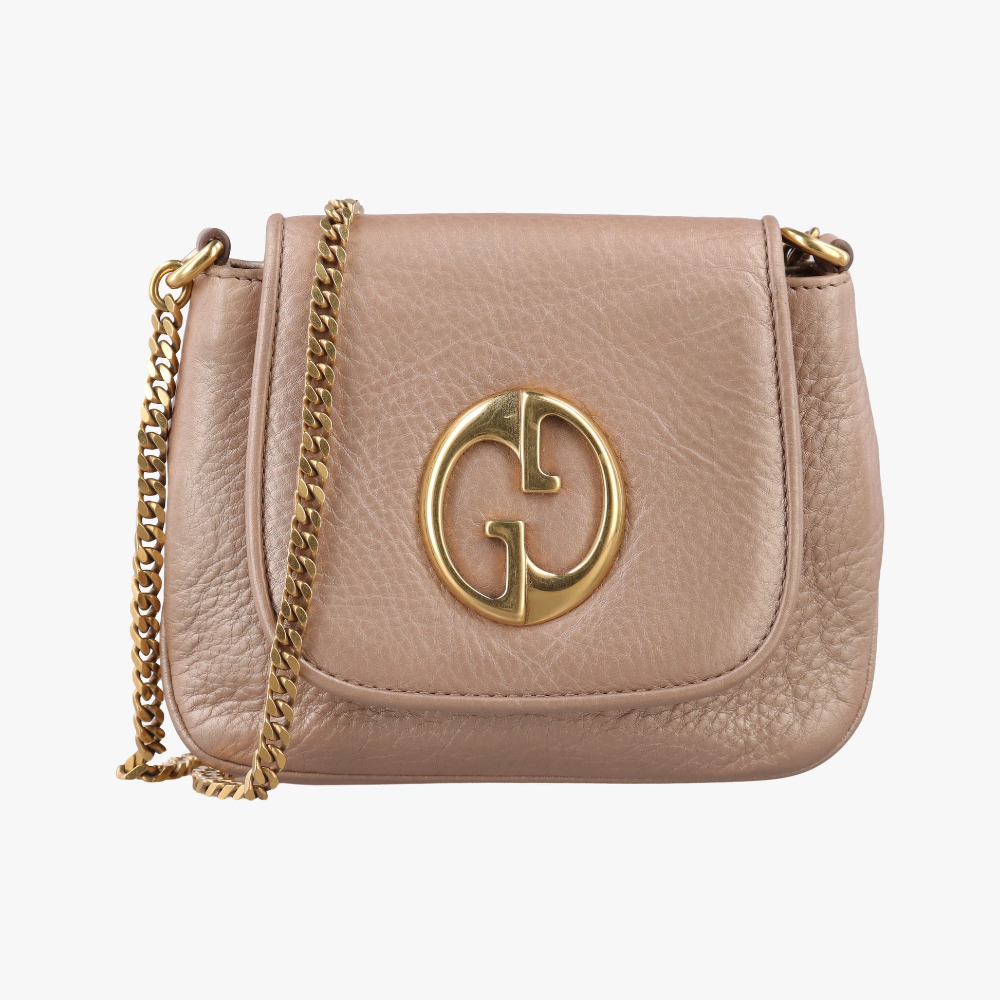 1973 Double G Golden-pink Leather 251821 H94114721973 ダブルG ゴールドピンク レザー 251821 H9411472