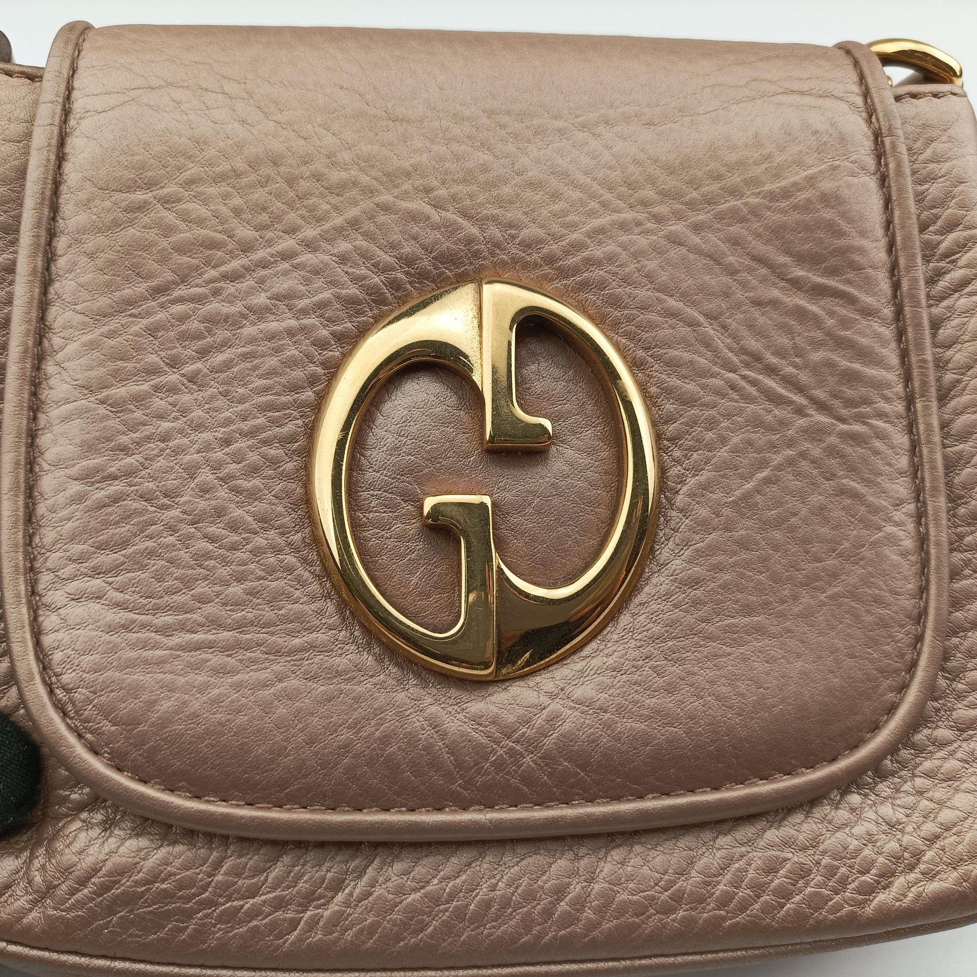 1973 Double G Golden-pink Leather 251821 H94114721973 ダブルG ゴールドピンク レザー 251821 H9411472