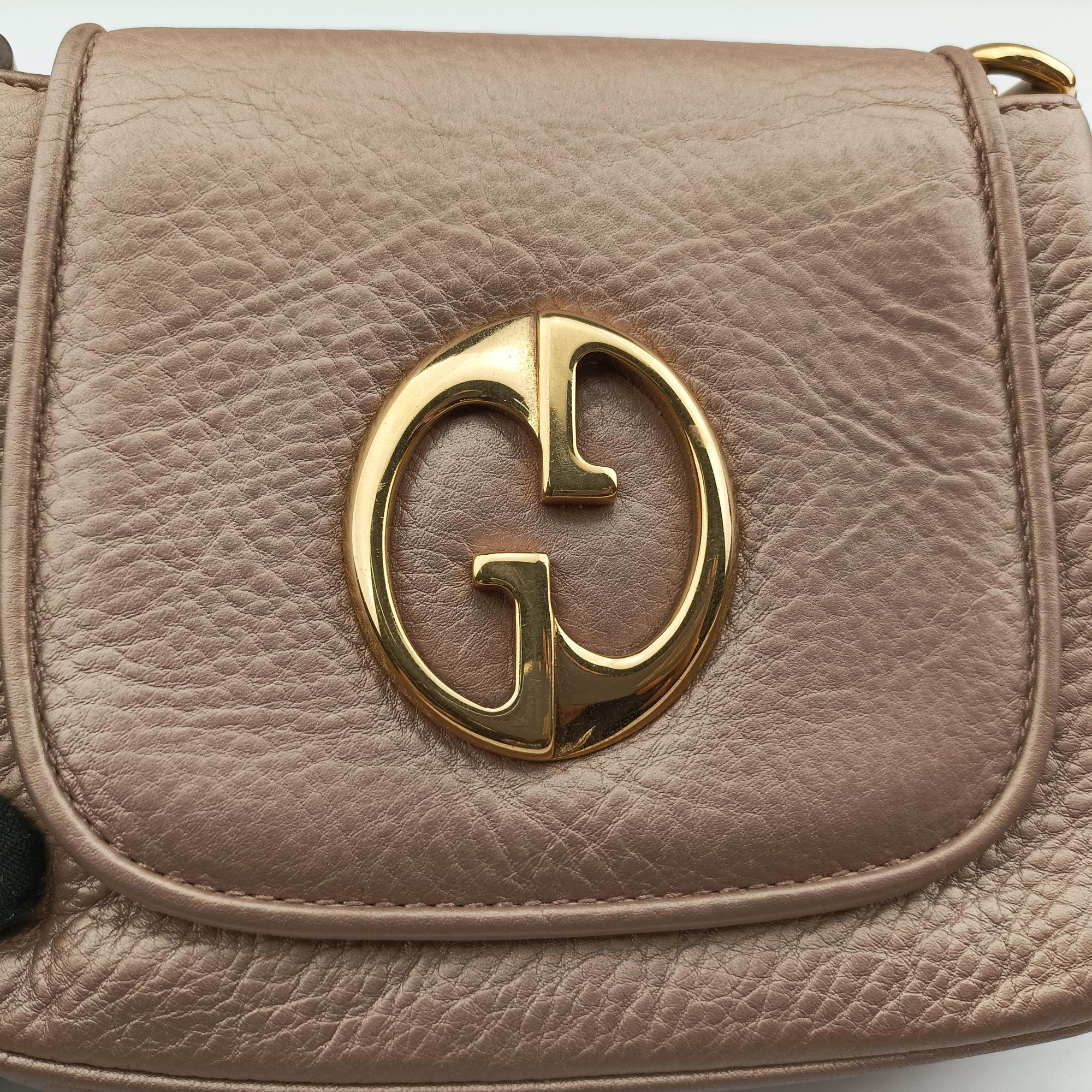 1973 Double G Golden-pink Leather 251821 H94114721973 ダブルG ゴールドピンク レザー 251821 H9411472