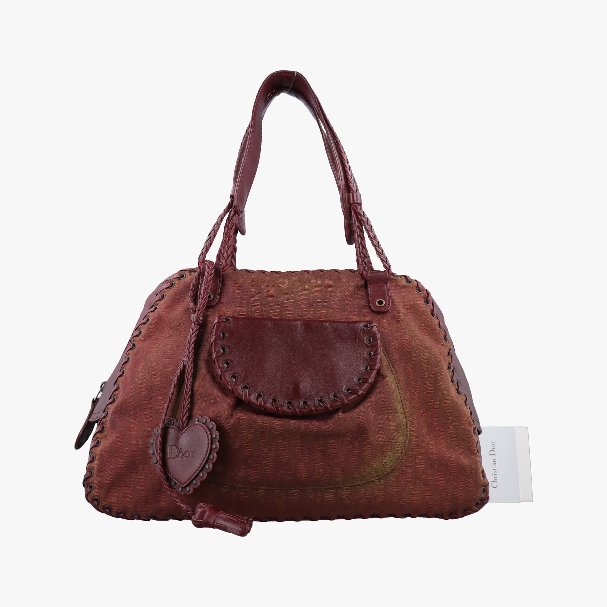 Ethnic Braided Tote burgundy×Multicolour canvas×leather 02-BO-0067エスニックブレイデッドトート ワインレッド×マルチカラー キャンバス × レザー 02-BO-0067