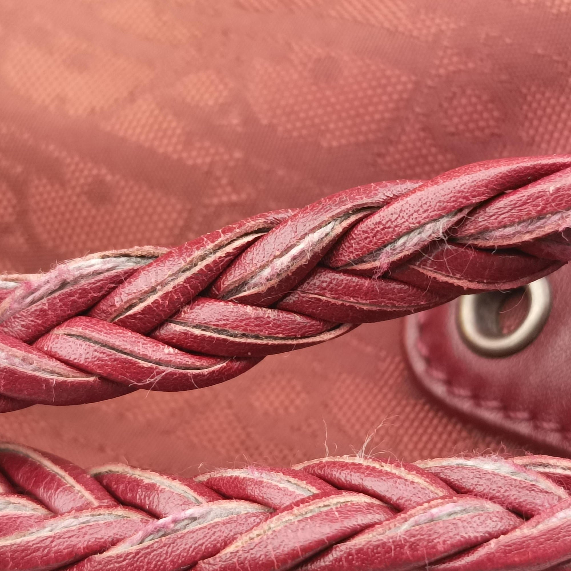 Ethnic Braided Tote burgundy×Multicolour canvas×leather 02-BO-0067エスニックブレイデッドトート ワインレッド×マルチカラー キャンバス × レザー 02-BO-0067