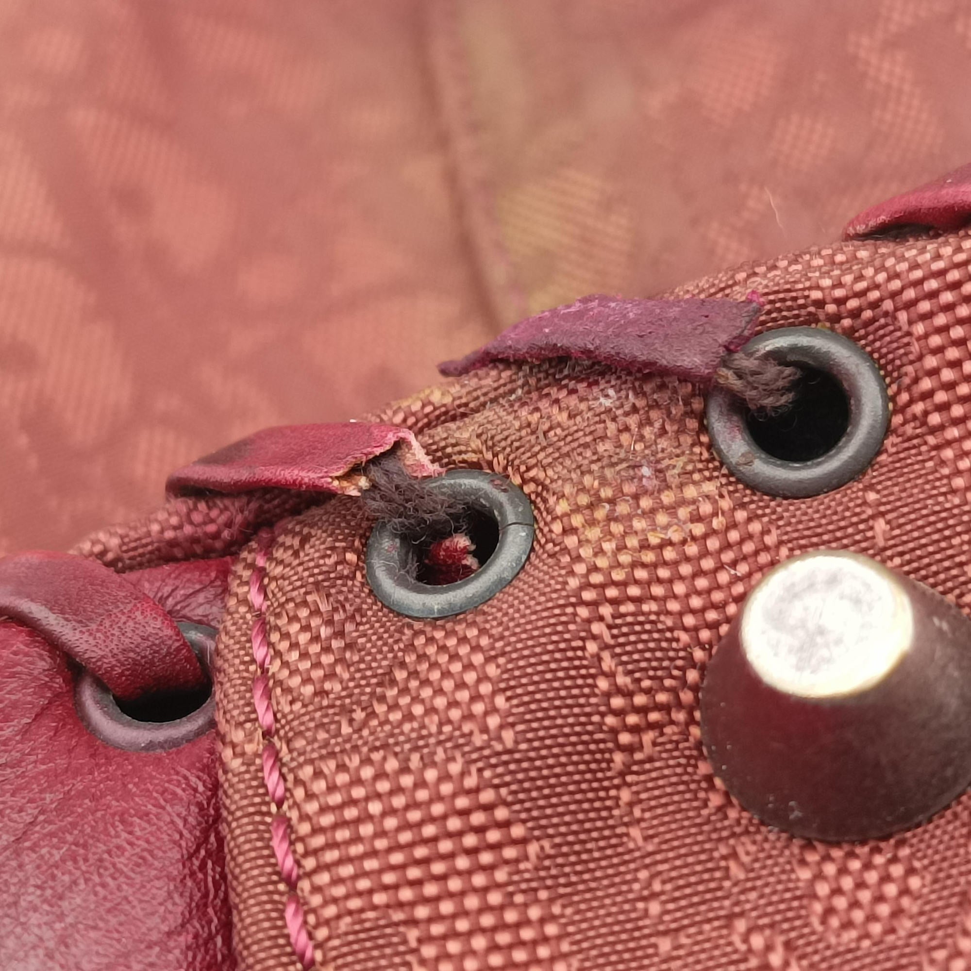 Ethnic Braided Tote burgundy×Multicolour canvas×leather 02-BO-0067エスニックブレイデッドトート ワインレッド×マルチカラー キャンバス × レザー 02-BO-0067