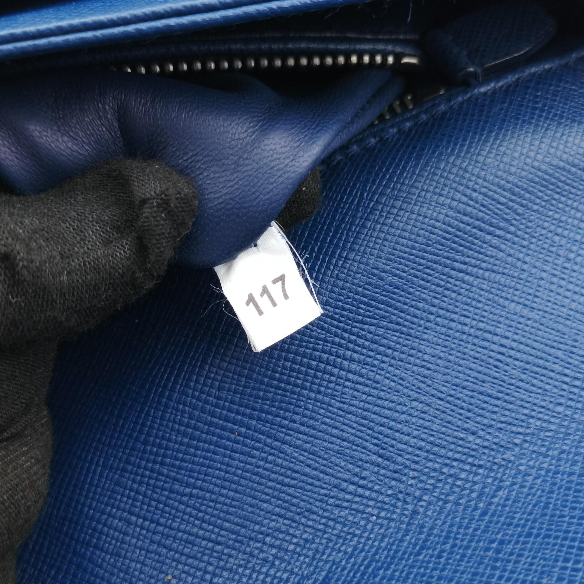 Sound Lock Blue SAFFIANO Leather 117サウンドロック ブルー サフィアーノレザー 117
