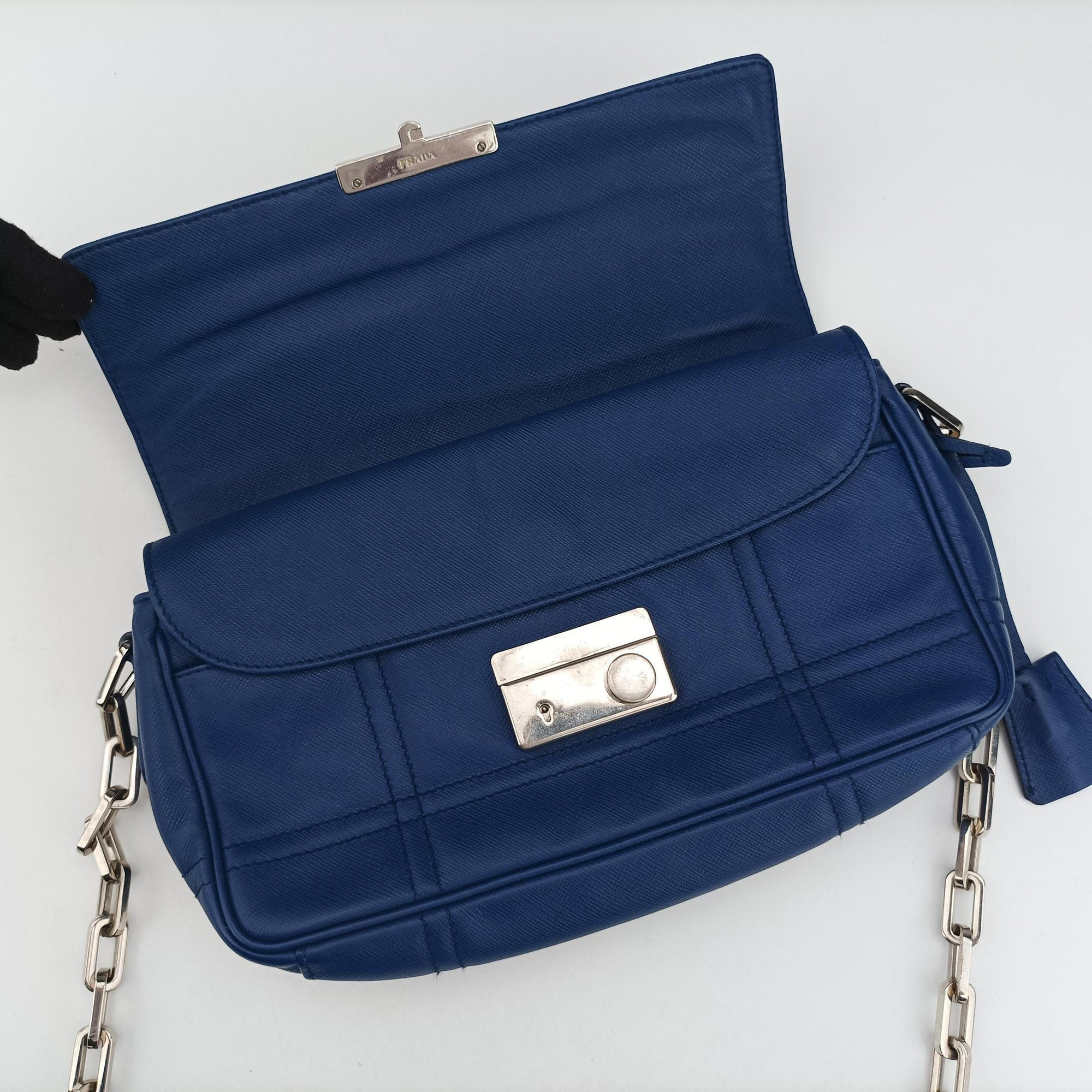 Sound Lock Blue SAFFIANO Leather 117サウンドロック ブルー サフィアーノレザー 117