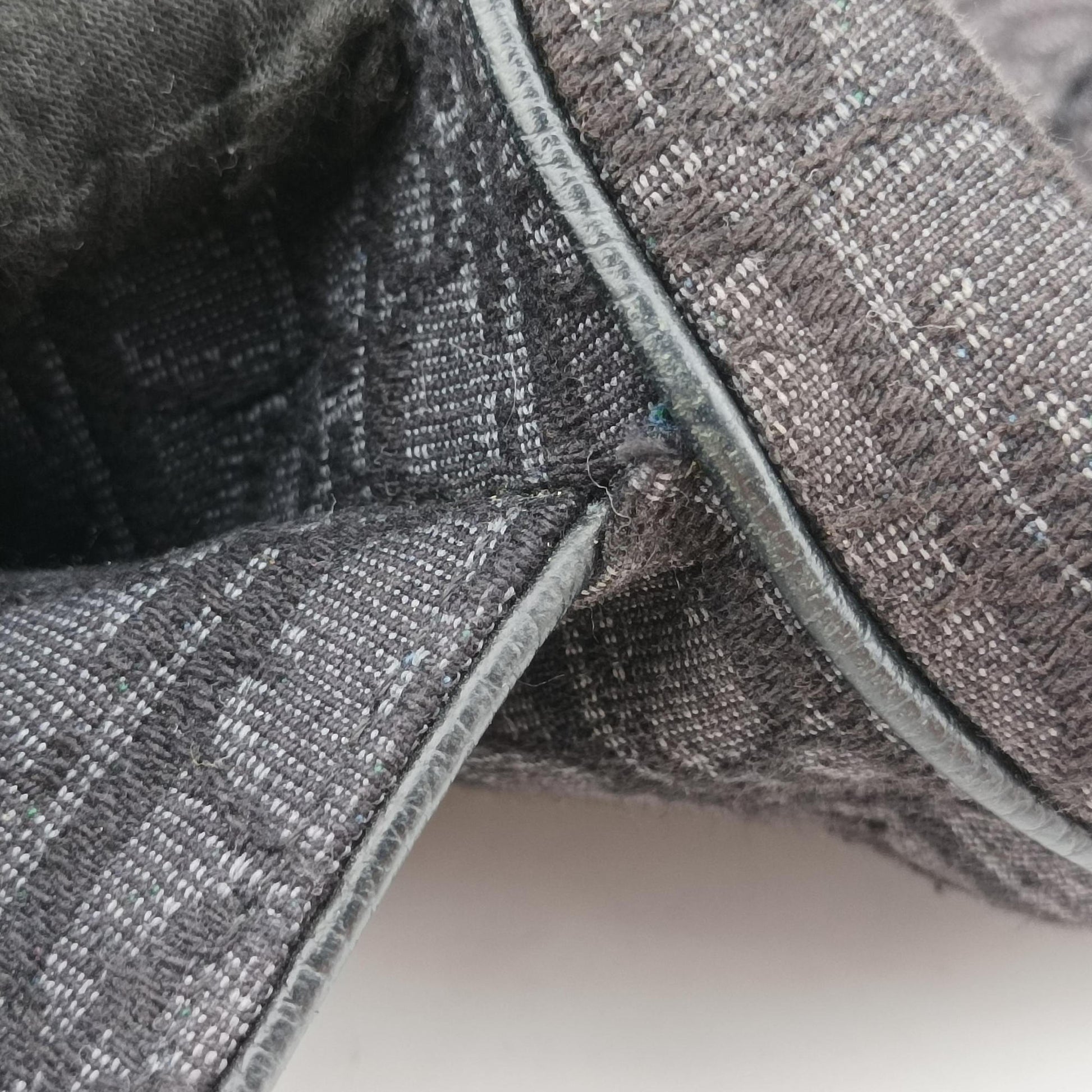 Saddle Black Jacquard 02-BO-1109サドルバッグ ブラック ジャガード×レザー 02-BO-1109