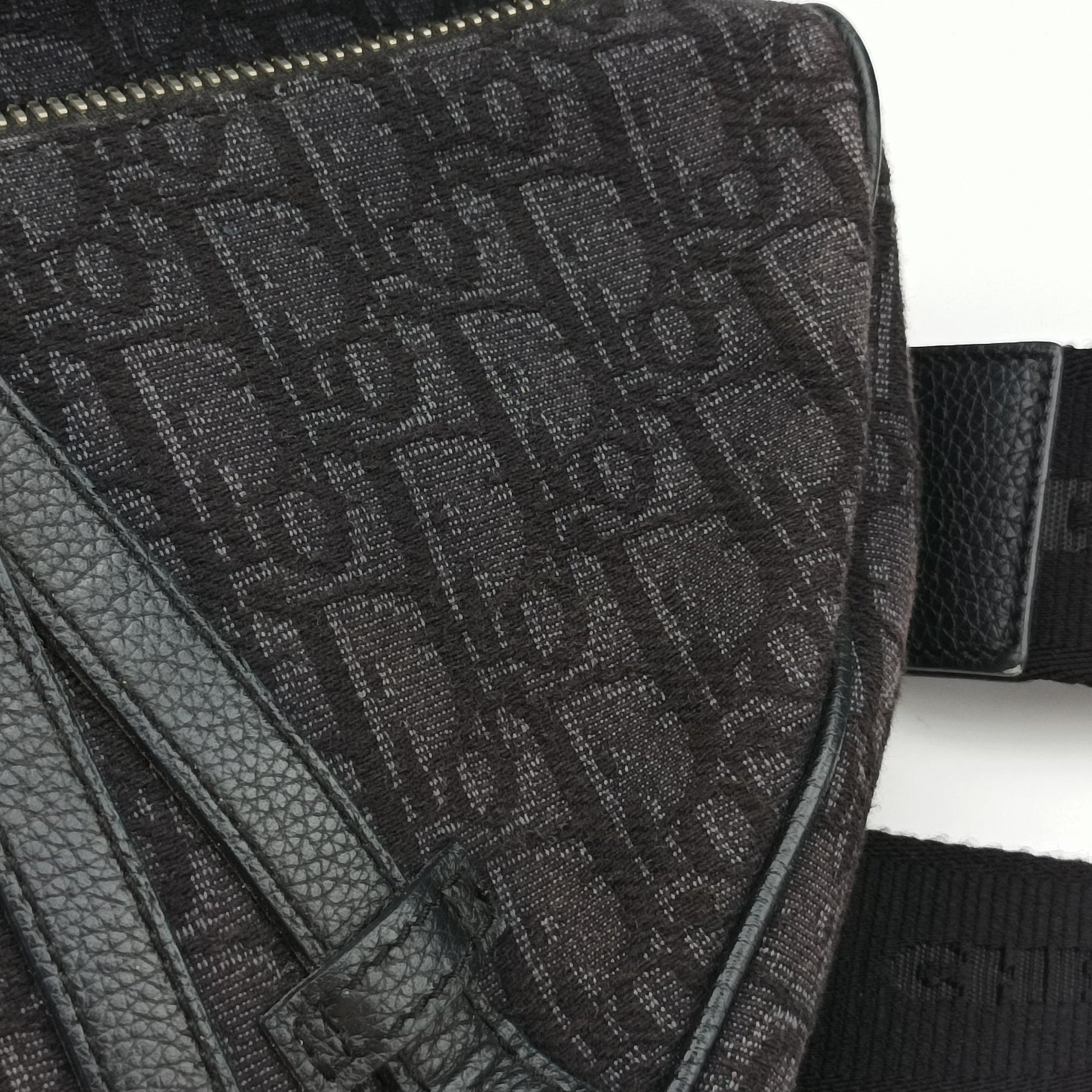 Saddle Black Jacquard 02-BO-1109サドルバッグ ブラック ジャガード×レザー 02-BO-1109