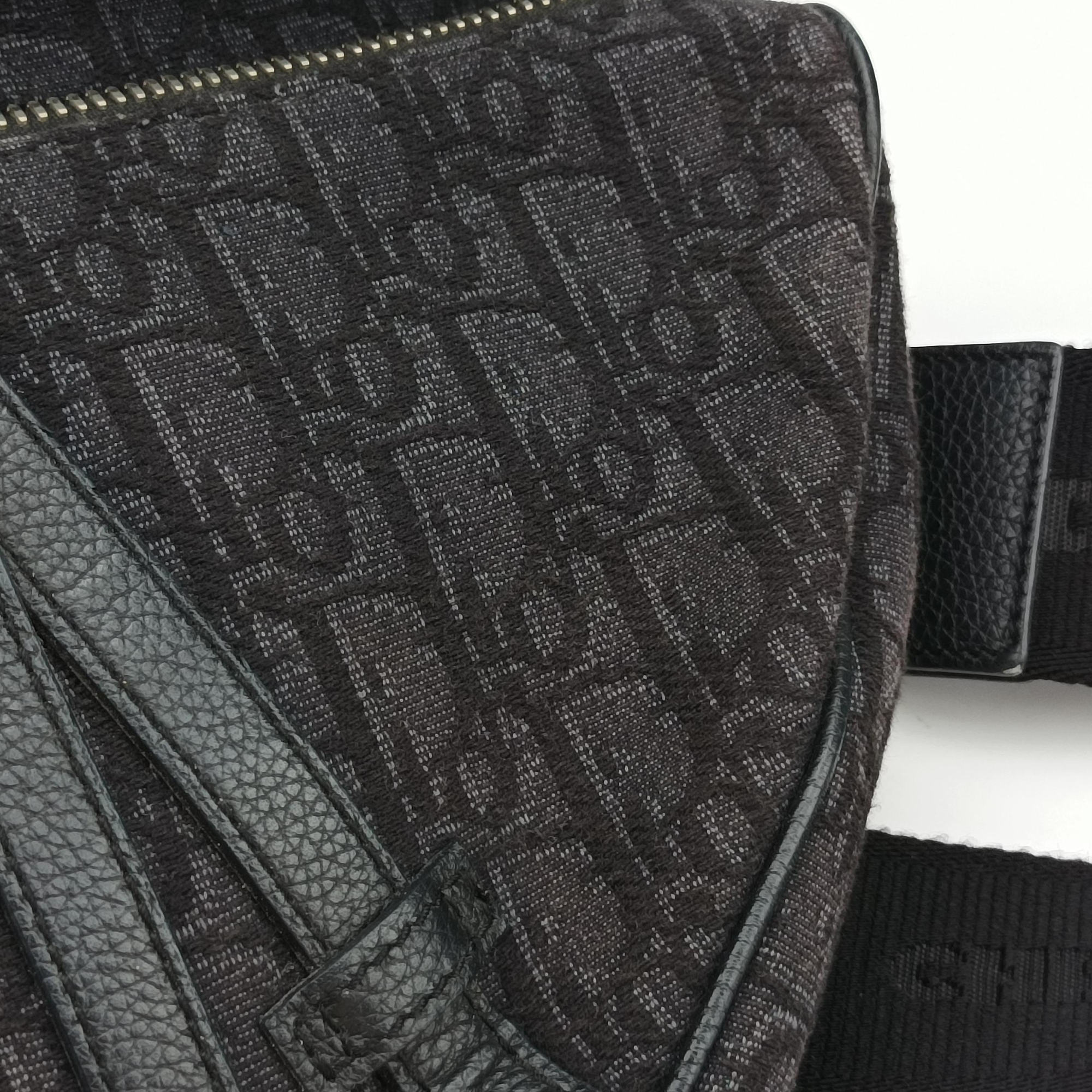 Saddle Black Jacquard 02-BO-1109サドルバッグ ブラック ジャガード×レザー 02-BO-1109