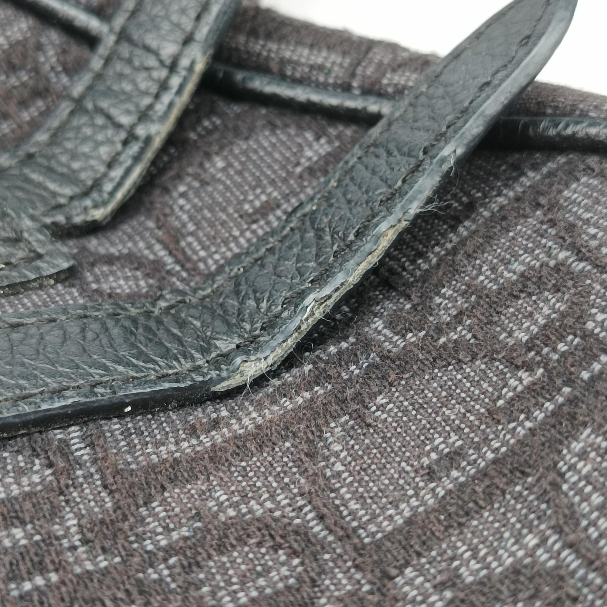 Saddle Black Jacquard 02-BO-1109サドルバッグ ブラック ジャガード×レザー 02-BO-1109