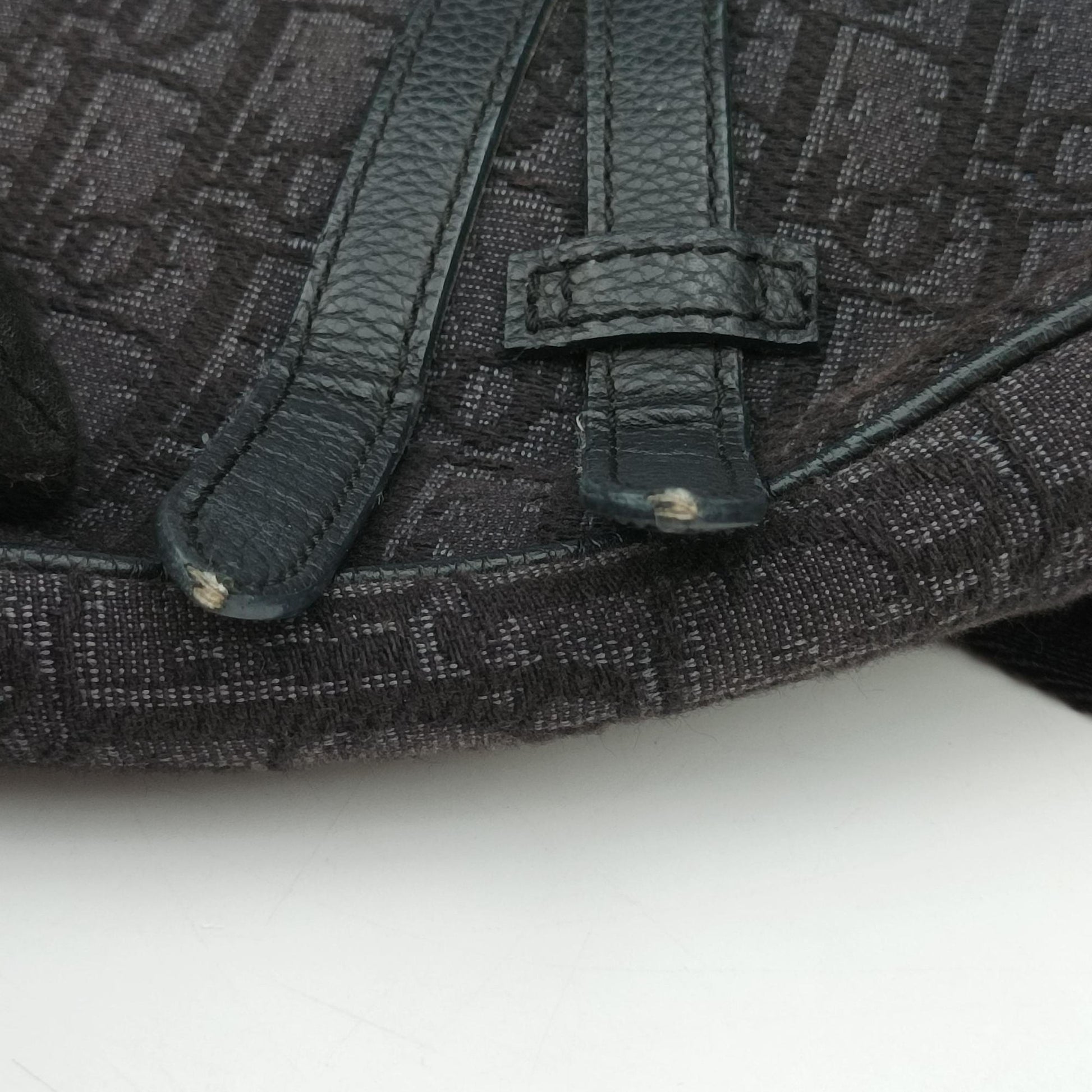 Saddle Black Jacquard 02-BO-1109サドルバッグ ブラック ジャガード×レザー 02-BO-1109