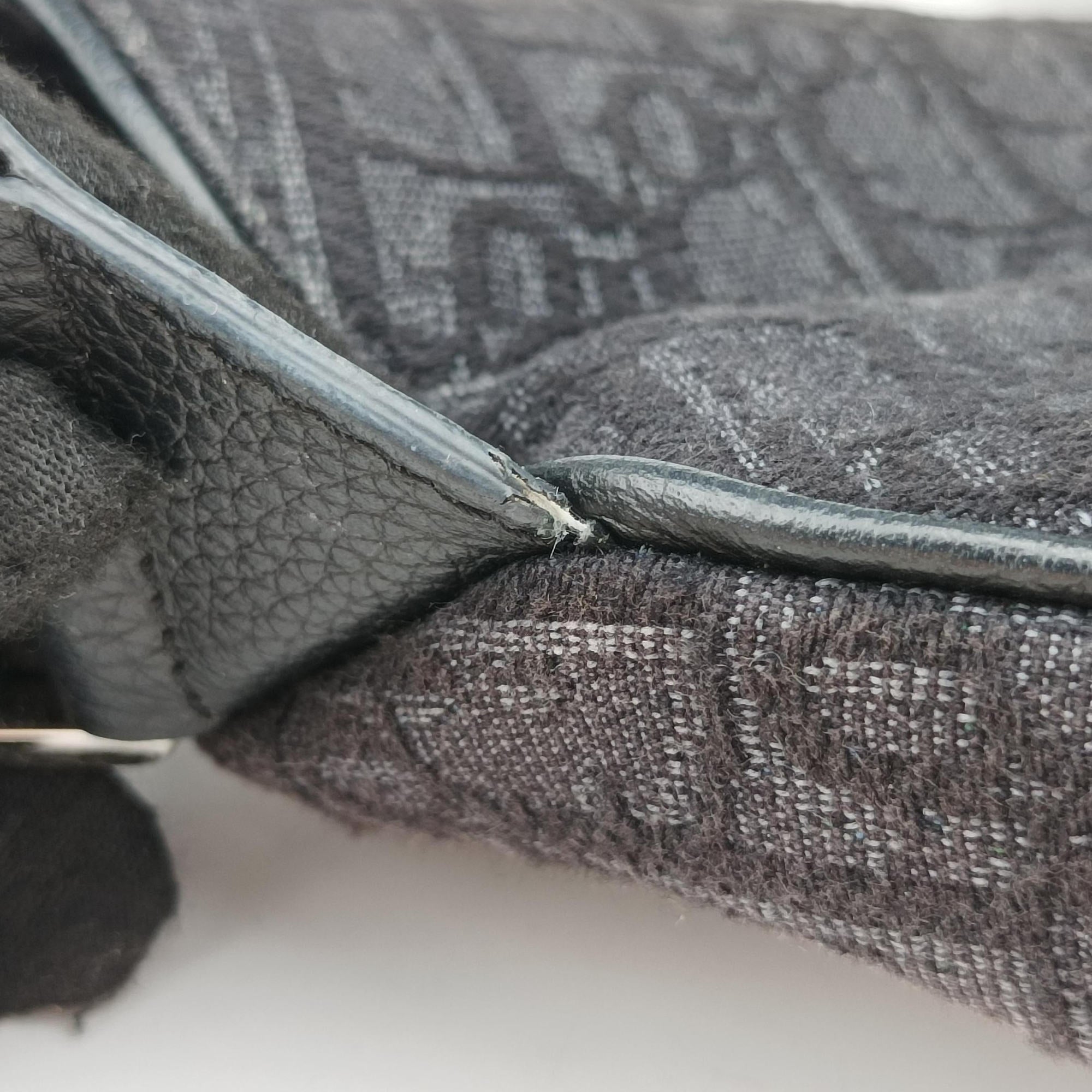 Saddle Black Jacquard 02-BO-1109サドルバッグ ブラック ジャガード×レザー 02-BO-1109