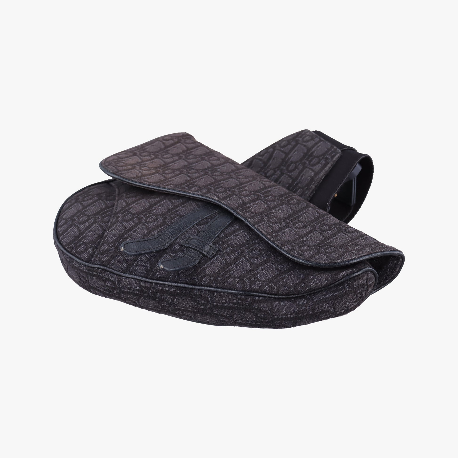 Saddle Black Jacquard 02-BO-1109サドルバッグ ブラック ジャガード×レザー 02-BO-1109
