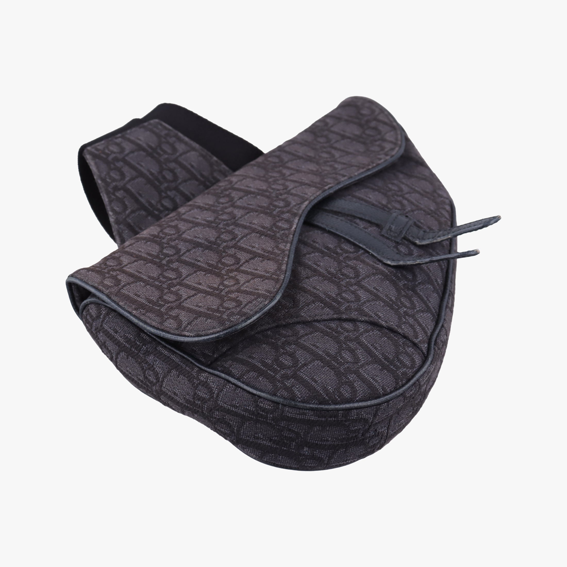 Saddle Black Jacquard 02-BO-1109サドルバッグ ブラック ジャガード×レザー 02-BO-1109