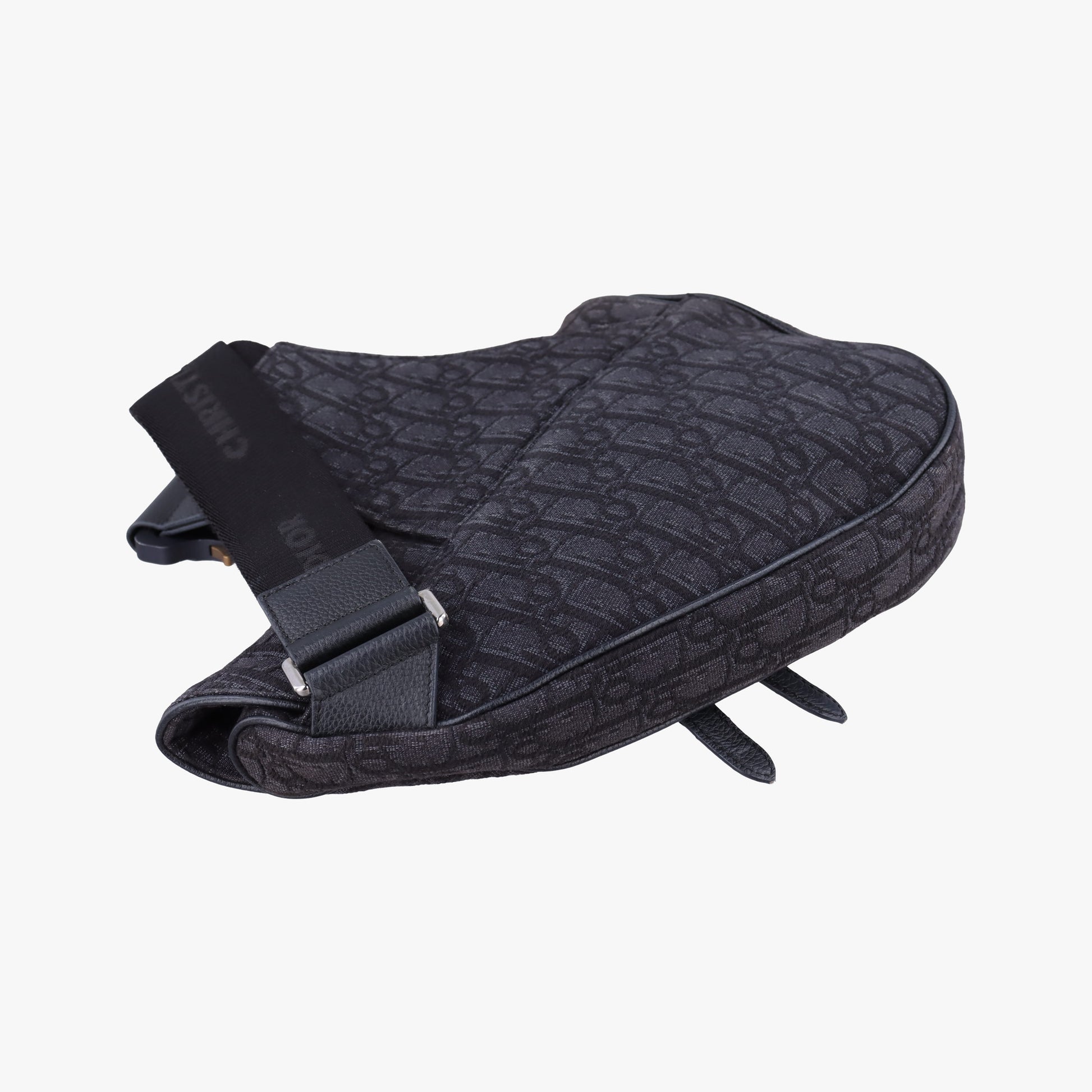 Saddle Black Jacquard 02-BO-1109サドルバッグ ブラック ジャガード×レザー 02-BO-1109