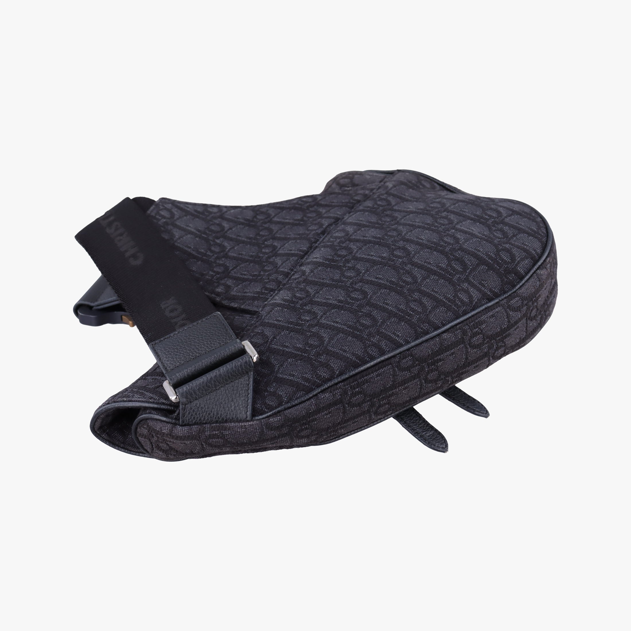 Saddle Black Jacquard 02-BO-1109サドルバッグ ブラック ジャガード×レザー 02-BO-1109