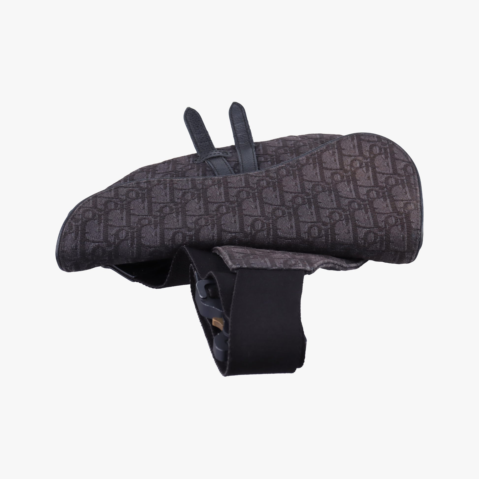 Saddle Black Jacquard 02-BO-1109サドルバッグ ブラック ジャガード×レザー 02-BO-1109