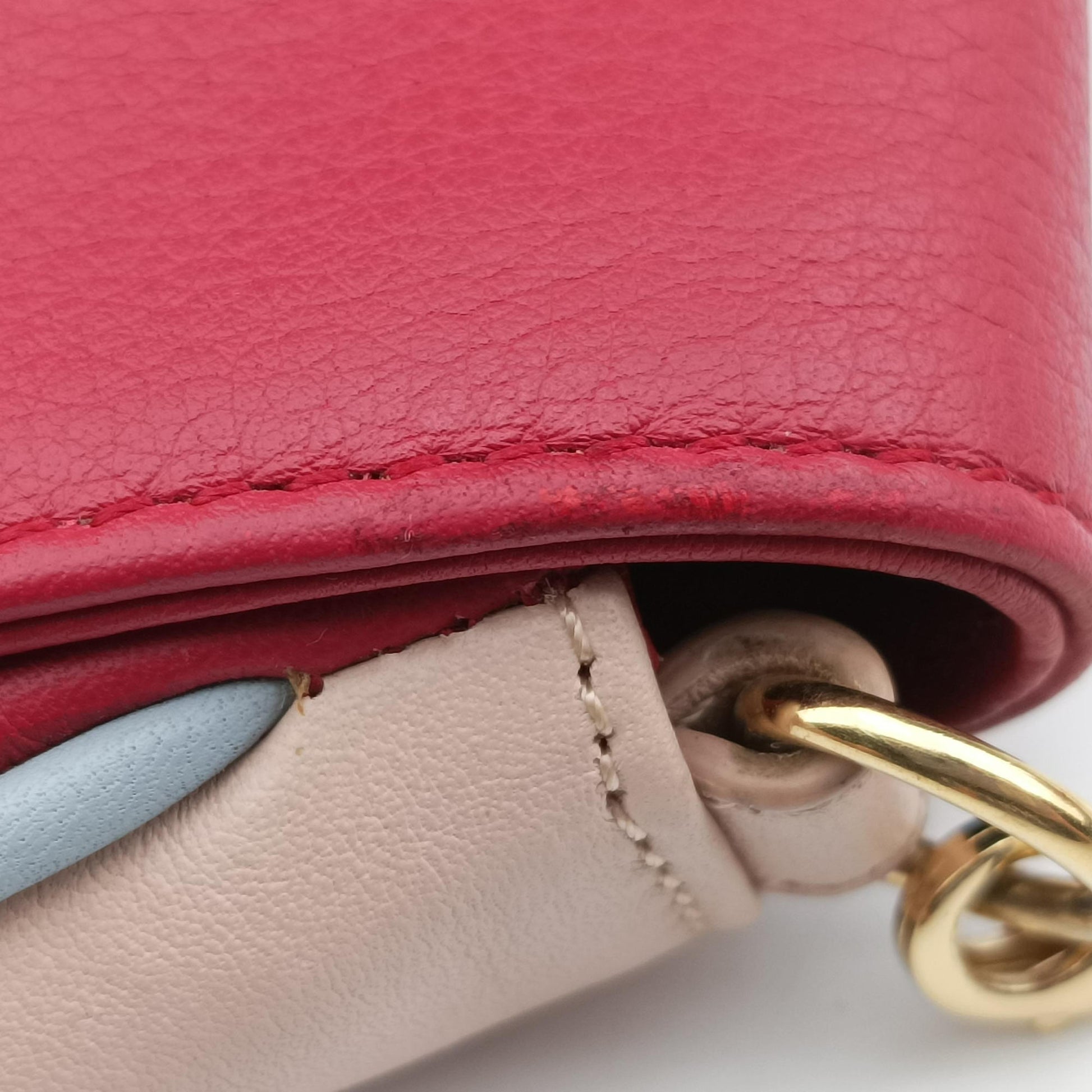 Fendista Pochette Red Leather 8M0276 8M0276-V74 158-9290フェンディスタ ポシェット レッド レザー 8M0276 8M0276-V74 158-9290
