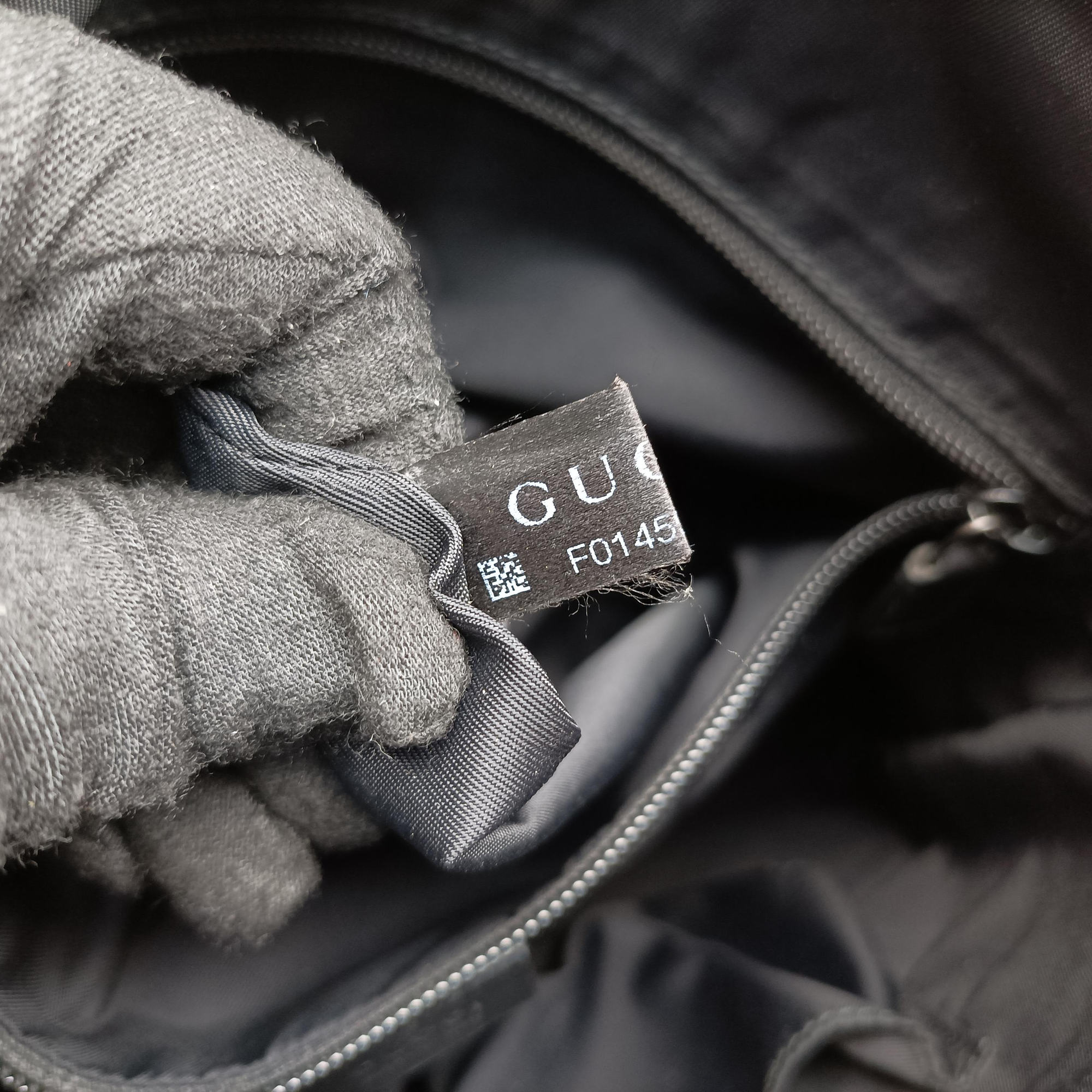 GG Supreme Black PVC coated canvas 322279 F014595488GGスプリーム ブラック PVCコーティングキャンバス 322279 F014595488