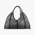 New Jackie Brown×Black PVC coated canvas×Leather 203493 G5677545ニュージャッキー ブラウン×ブラック PVCコーティングキャンバス×レザー 203493 G5677545