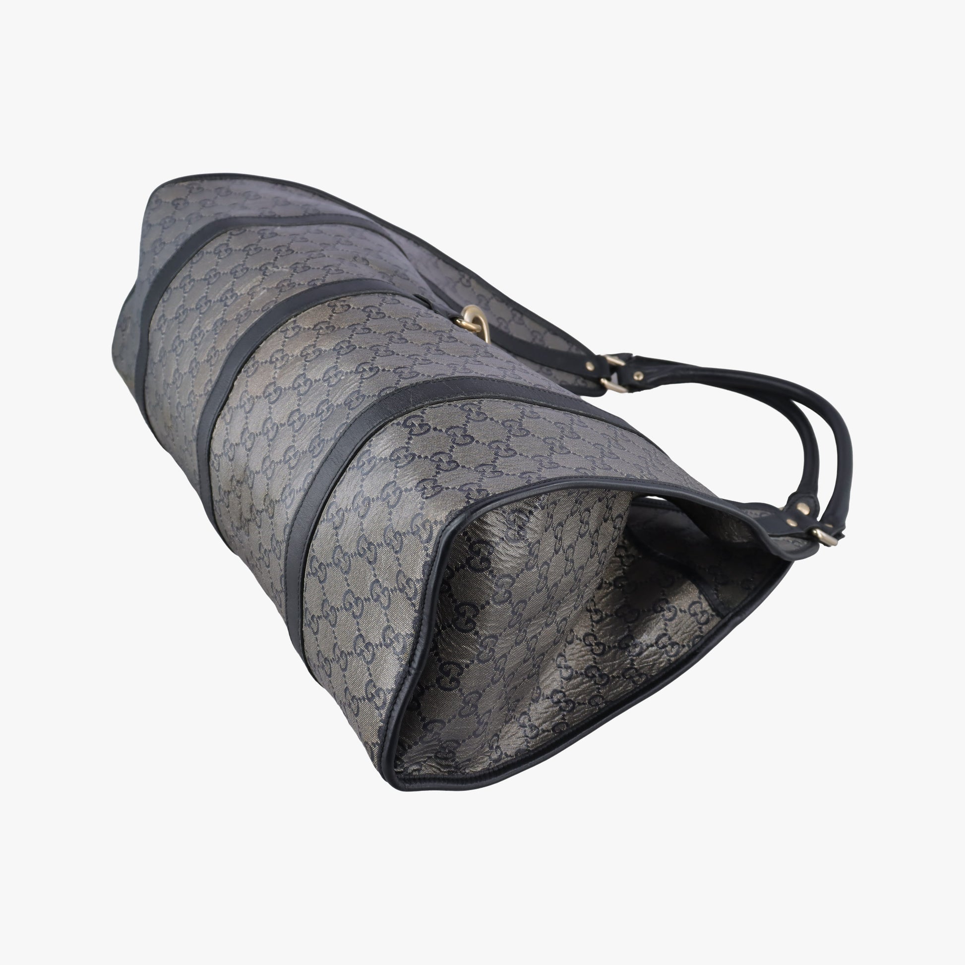 New Jackie Brown×Black PVC coated canvas×Leather 203493 G5677545ニュージャッキー ブラウン×ブラック PVCコーティングキャンバス×レザー 203493 G5677545