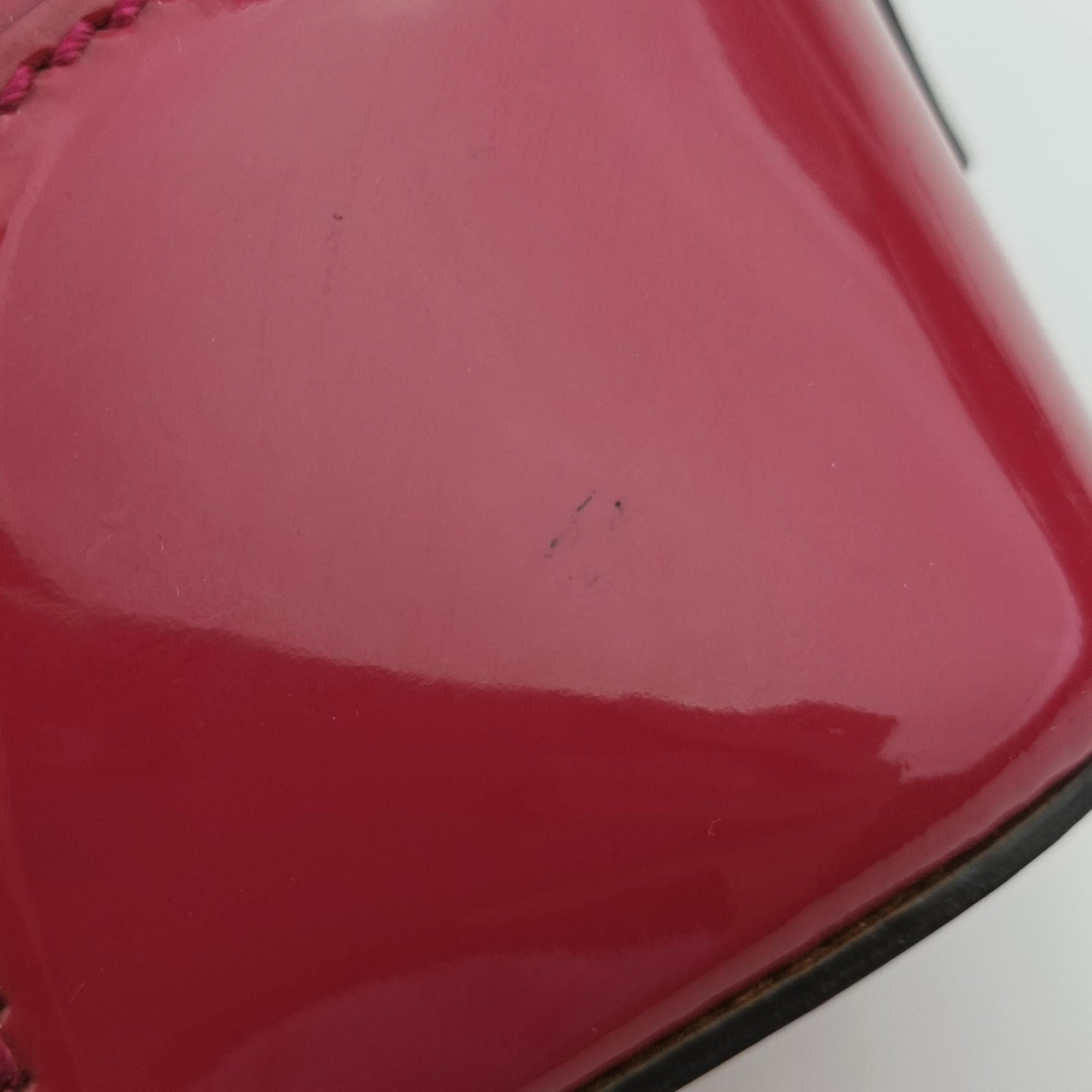 Microguccissima Red Patent Leather 309617 E015027590マイクログッチシマ レッド パテント 309617 E015027590