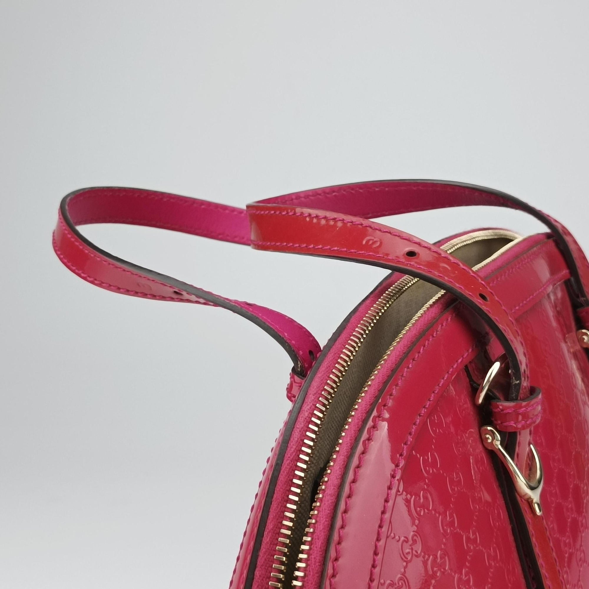 Microguccissima Red Patent Leather 309617 E015027590マイクログッチシマ レッド パテント 309617 E015027590