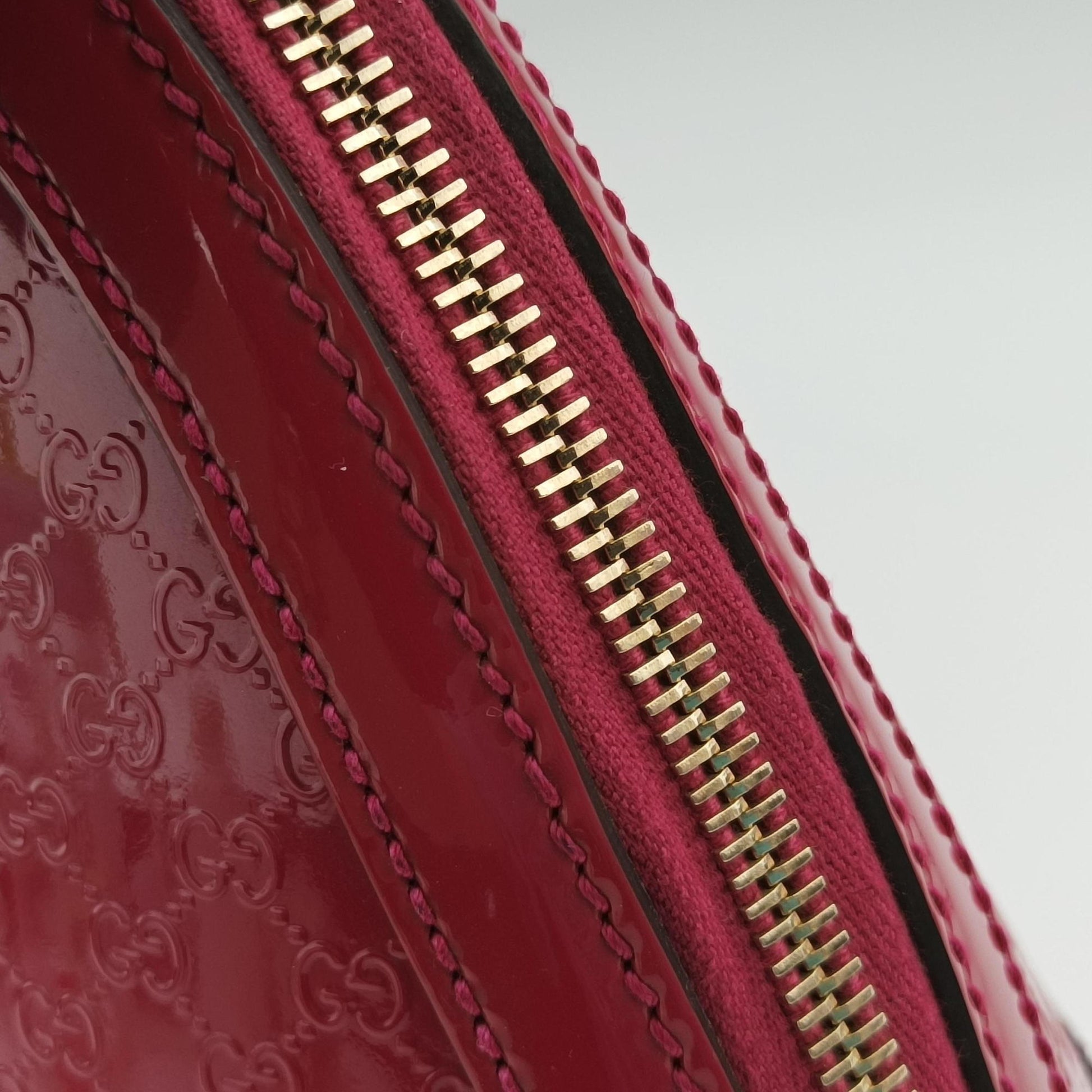 Microguccissima Red Patent Leather 309617 E015027590マイクログッチシマ レッド パテント 309617 E015027590
