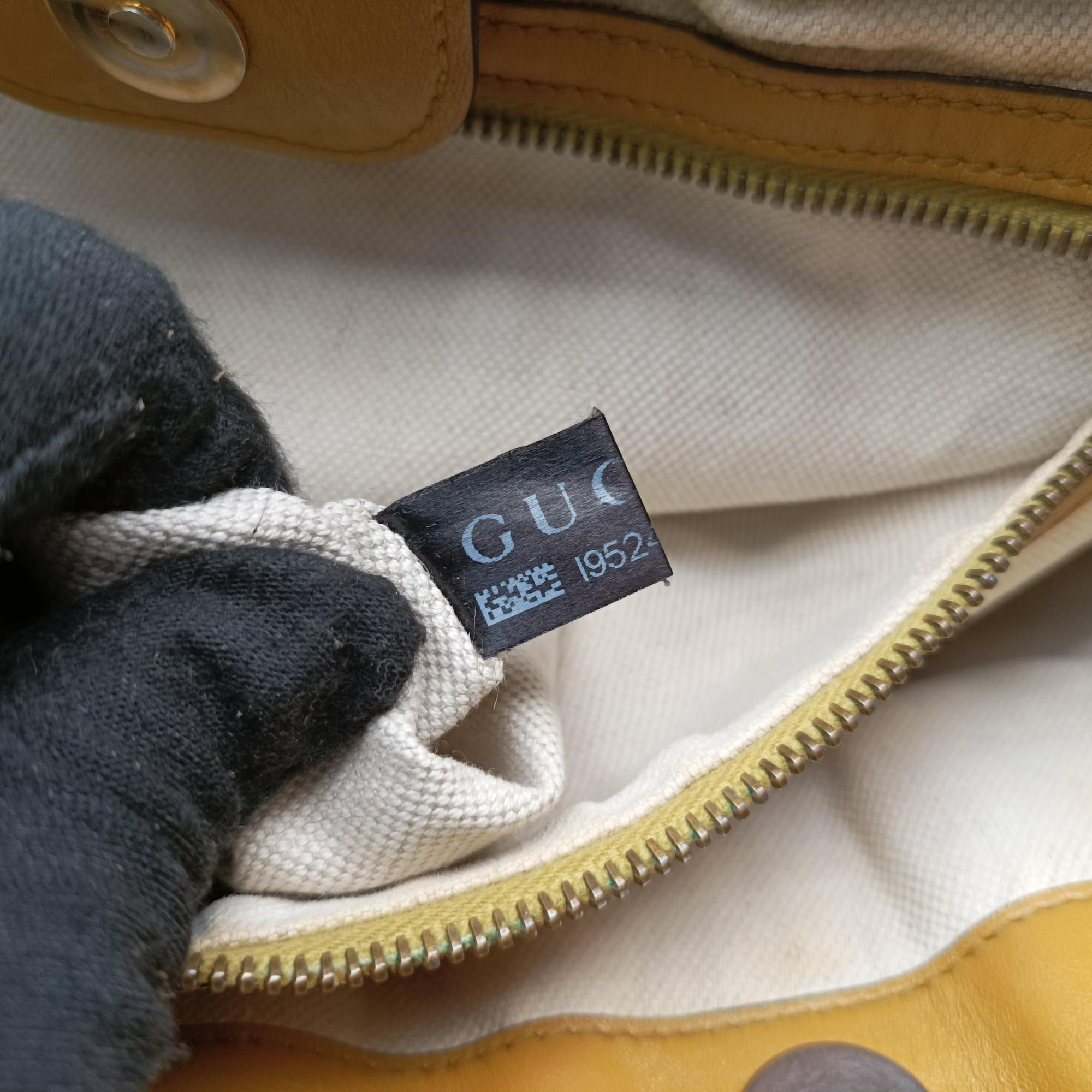 GG Running Beige×Yellow canvas×leather 247183 I9524884GGランニング ベージュ x イエロー キャンバス×レザー 247183 I9524884