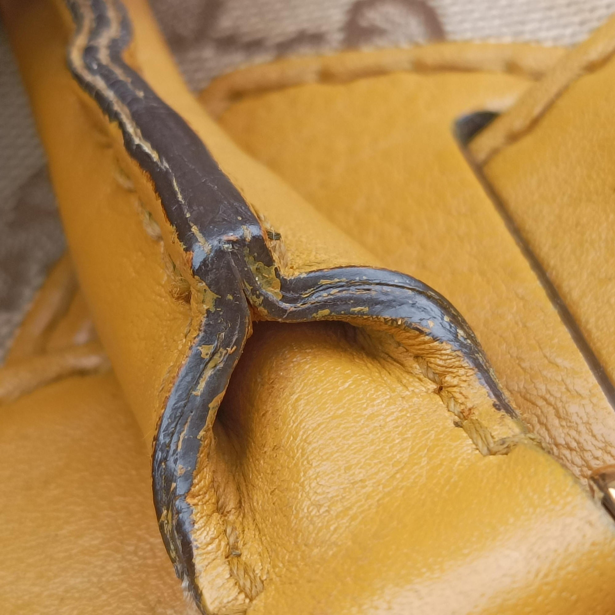 GG Running Beige×Yellow canvas×leather 247183 I9524884GGランニング ベージュ x イエロー キャンバス×レザー 247183 I9524884