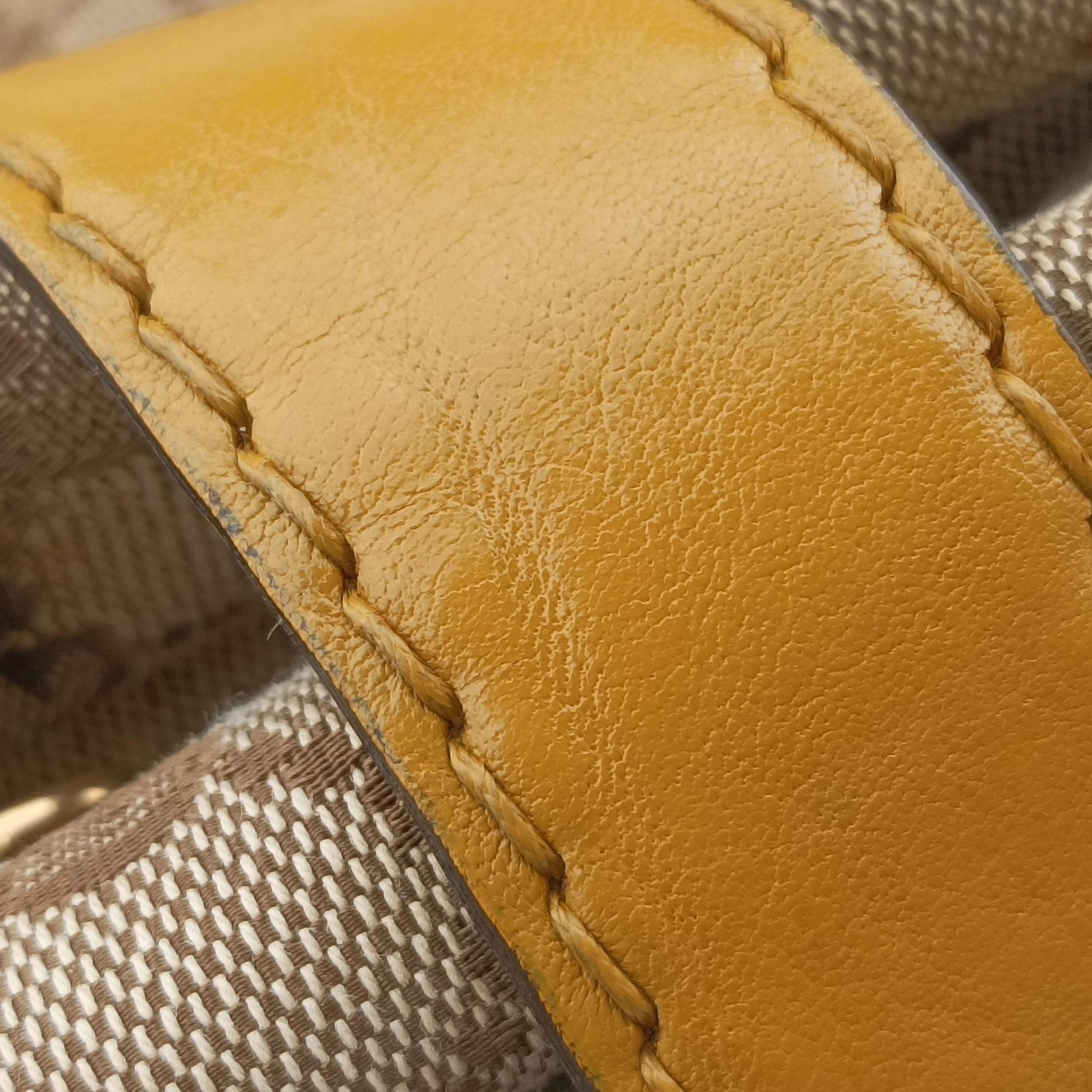 GG Running Beige×Yellow canvas×leather 247183 I9524884GGランニング ベージュ x イエロー キャンバス×レザー 247183 I9524884
