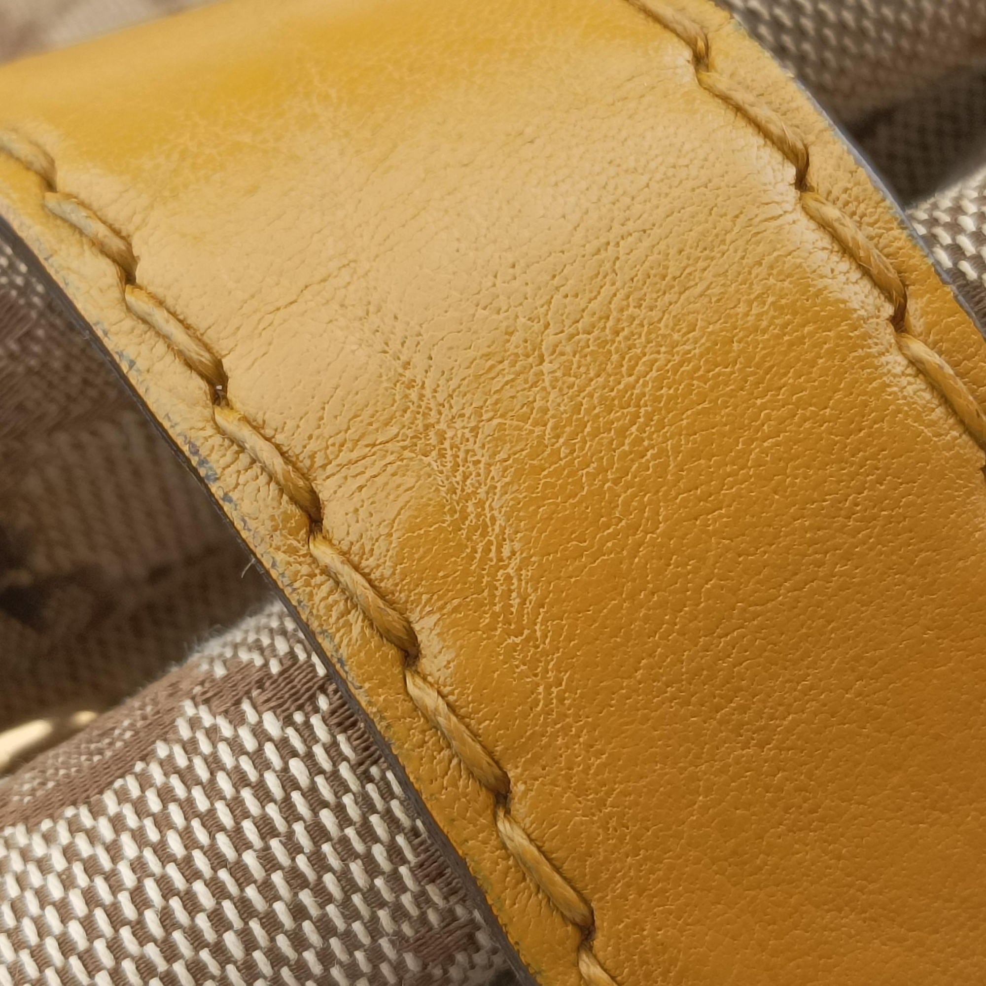 GG Running Beige×Yellow canvas×leather 247183 I9524884GGランニング ベージュ x イエロー キャンバス×レザー 247183 I9524884