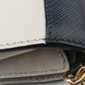 Astrology Cahier White×Black Saffiano leather×Leather 25アストロロジー カイエ ホワイト×ブラック サフィアーノレザー×レザー 25
