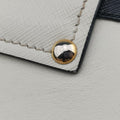 Astrology Cahier White×Black Saffiano leather×Leather 25アストロロジー カイエ ホワイト×ブラック サフィアーノレザー×レザー 25