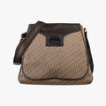 Street Chic Messenger Brown ×Beige Jacquard Canvas×Leather 07-BO-0036ストリートシック メッセンジャー ブラウン × ベージュ ジャガード キャンバス × カーフレザー 07-BO-0036
