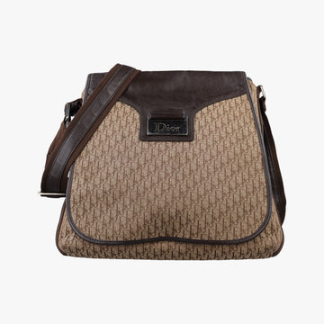 Street Chic Messenger Brown ×Beige Jacquard Canvas×Leather 07-BO-0036ストリートシック メッセンジャー ブラウン × ベージュ ジャガード キャンバス × カーフレザー 07-BO-0036