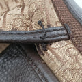 Street Chic Messenger Brown ×Beige Jacquard Canvas×Leather 07-BO-0036ストリートシック メッセンジャー ブラウン × ベージュ ジャガード キャンバス × カーフレザー 07-BO-0036