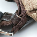 Street Chic Messenger Brown ×Beige Jacquard Canvas×Leather 07-BO-0036ストリートシック メッセンジャー ブラウン × ベージュ ジャガード キャンバス × カーフレザー 07-BO-0036