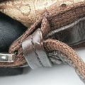 Street Chic Messenger Brown ×Beige Jacquard Canvas×Leather 07-BO-0036ストリートシック メッセンジャー ブラウン × ベージュ ジャガード キャンバス × カーフレザー 07-BO-0036