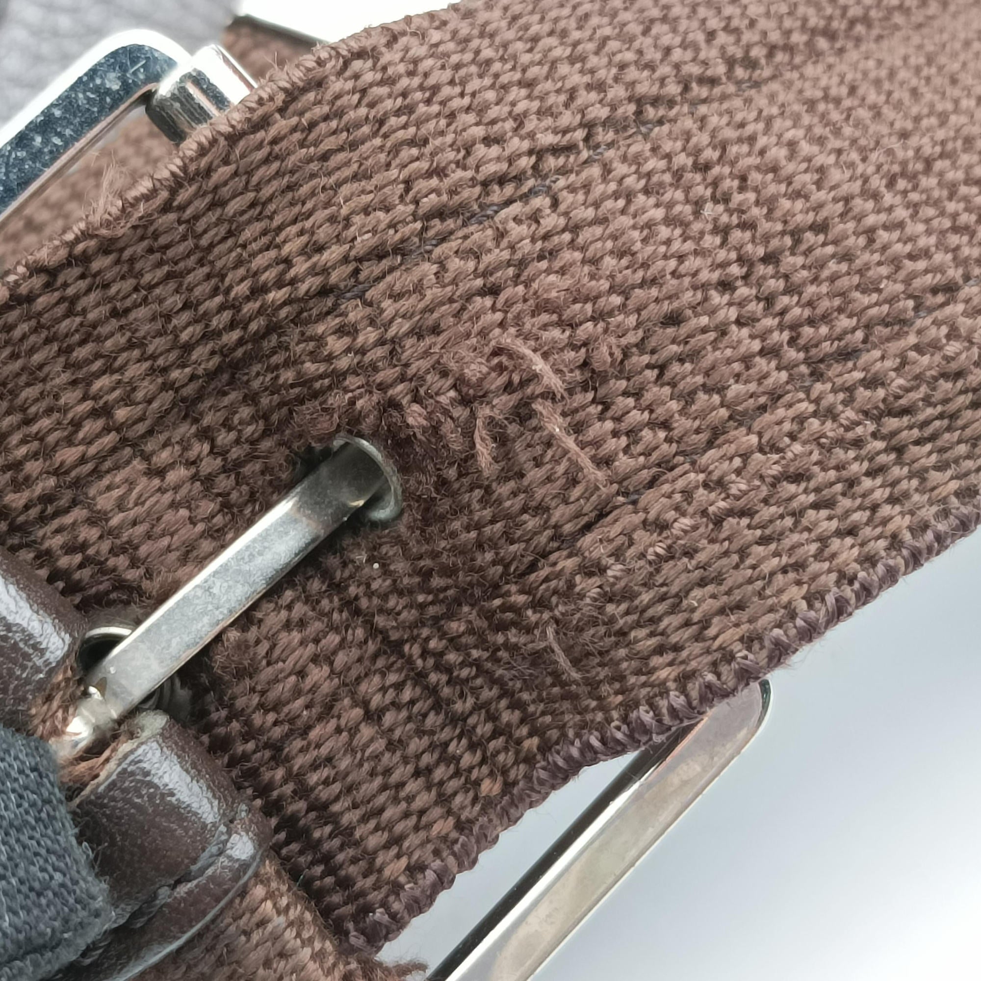 Street Chic Messenger Brown ×Beige Jacquard Canvas×Leather 07-BO-0036ストリートシック メッセンジャー ブラウン × ベージュ ジャガード キャンバス × カーフレザー 07-BO-0036