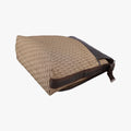 Street Chic Messenger Brown ×Beige Jacquard Canvas×Leather 07-BO-0036ストリートシック メッセンジャー ブラウン × ベージュ ジャガード キャンバス × カーフレザー 07-BO-0036