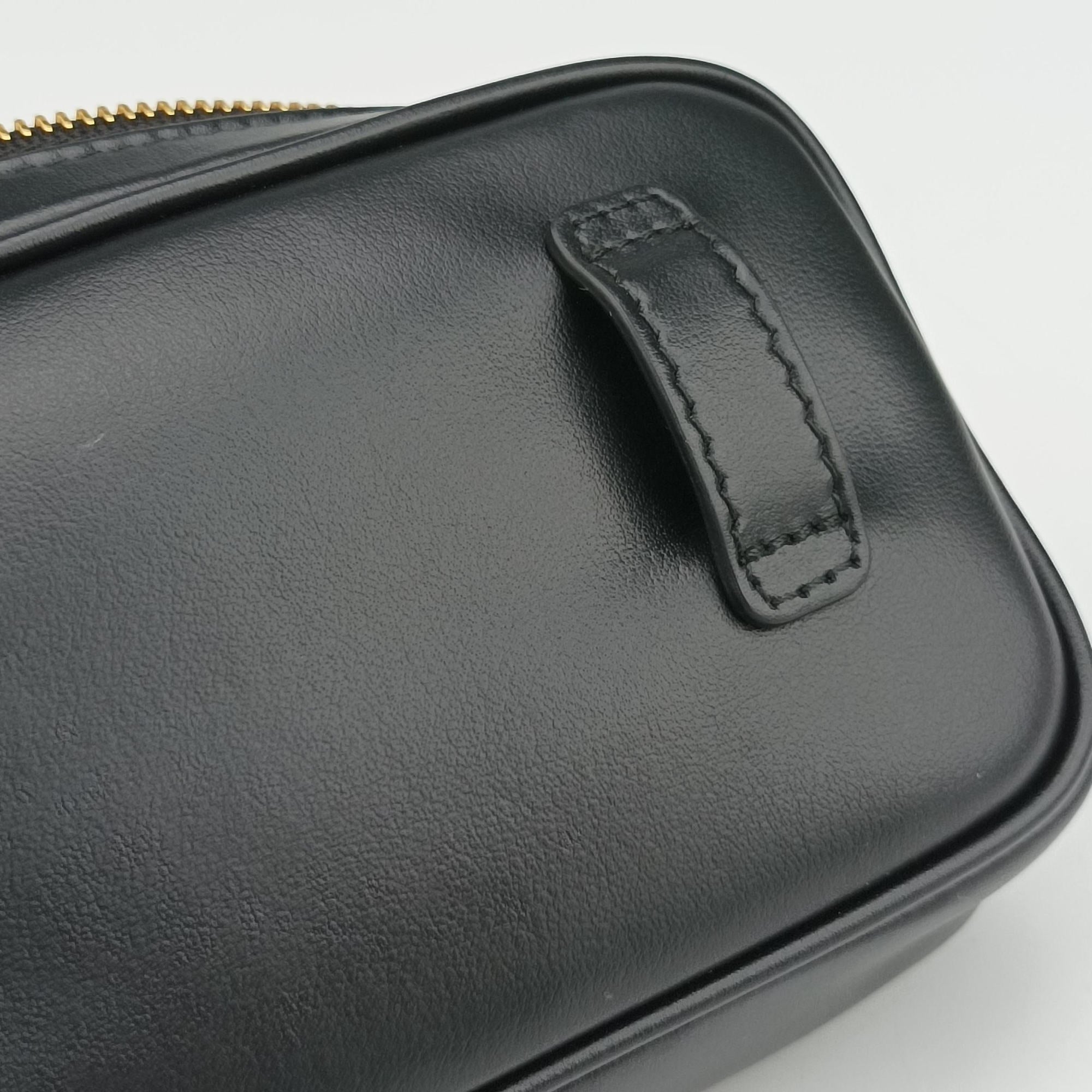 Logo belt Black leather DNP104ロゴベルト ブラック レザー DNP104