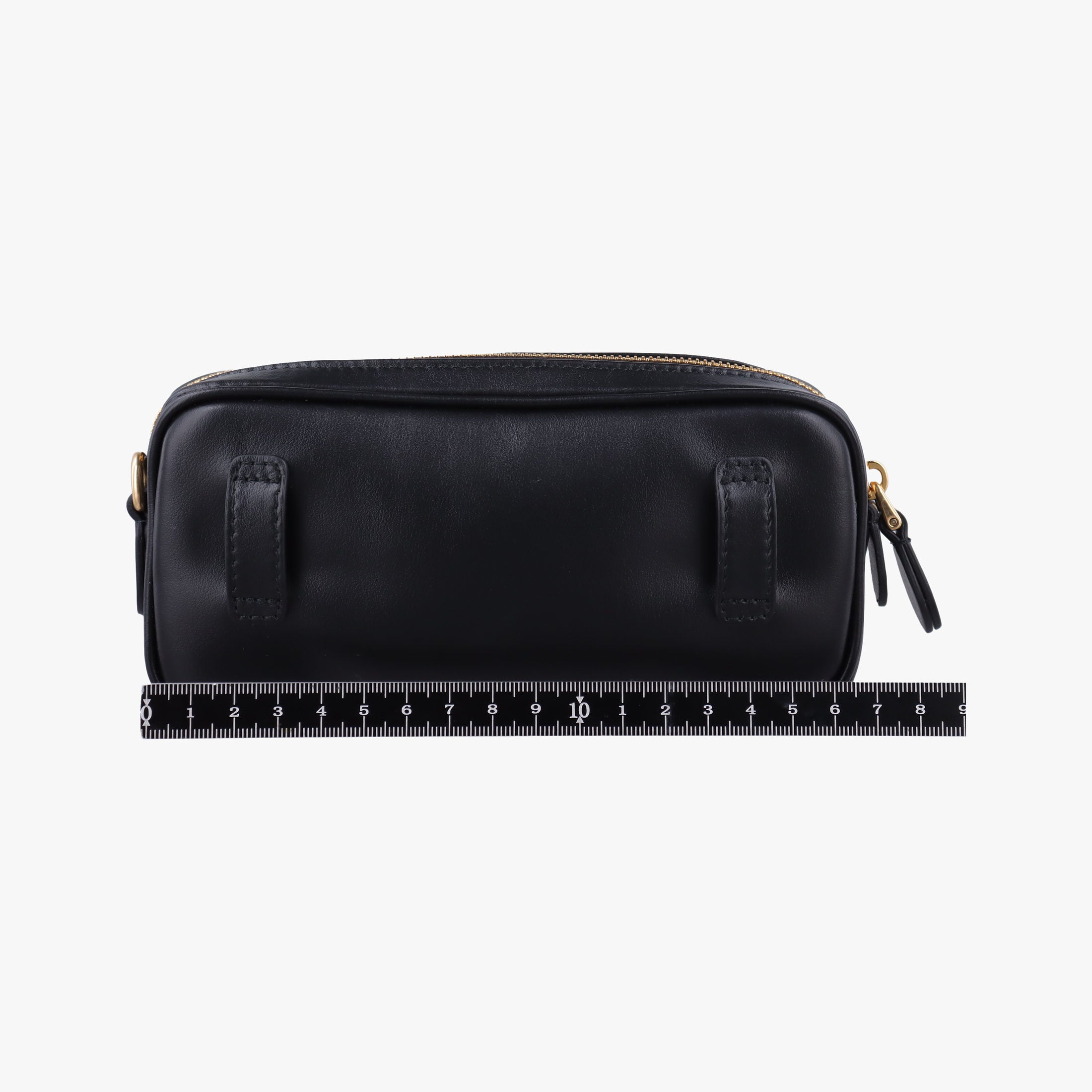 Logo belt Black leather DNP104ロゴベルト ブラック レザー DNP104