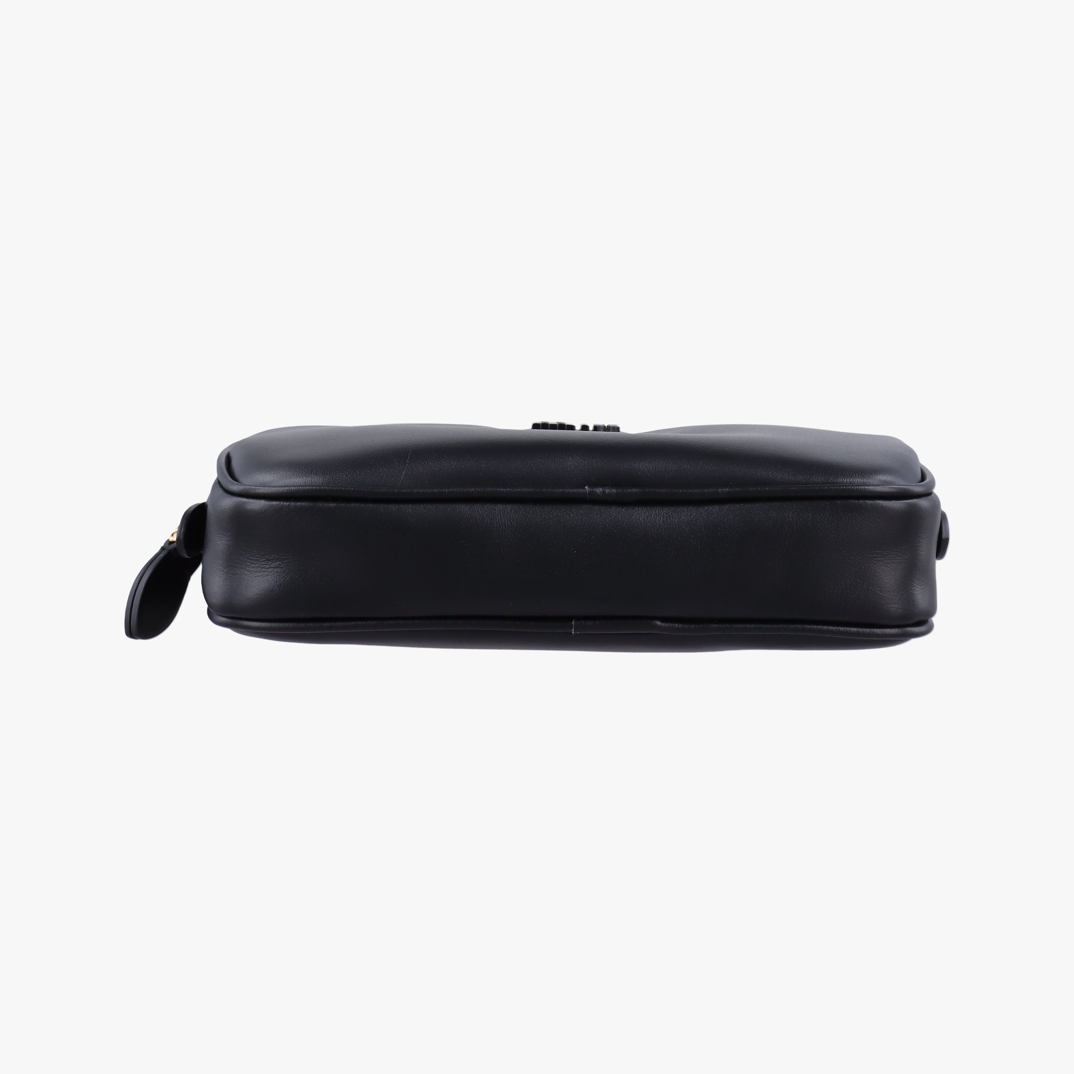 Logo belt Black leather DNP104ロゴベルト ブラック レザー DNP104